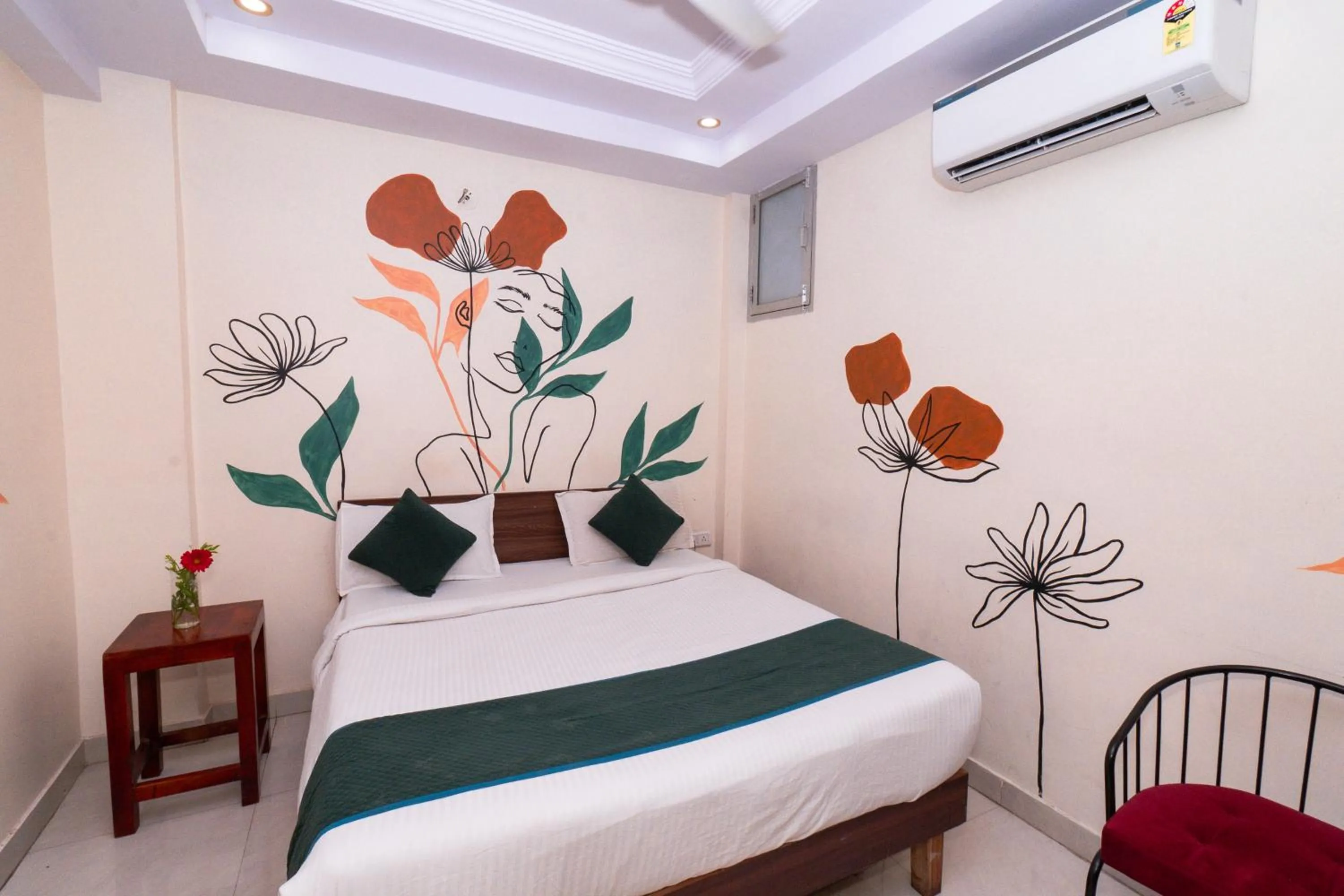 Bed in Raj Residency