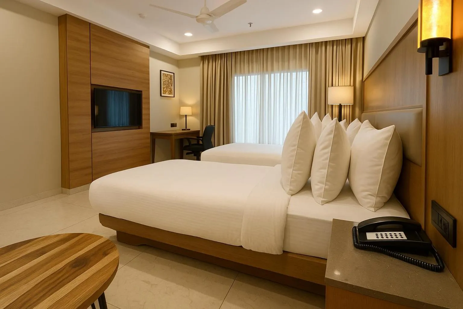 Bedroom, Bed in The Sky Imperial Hotel Kailash