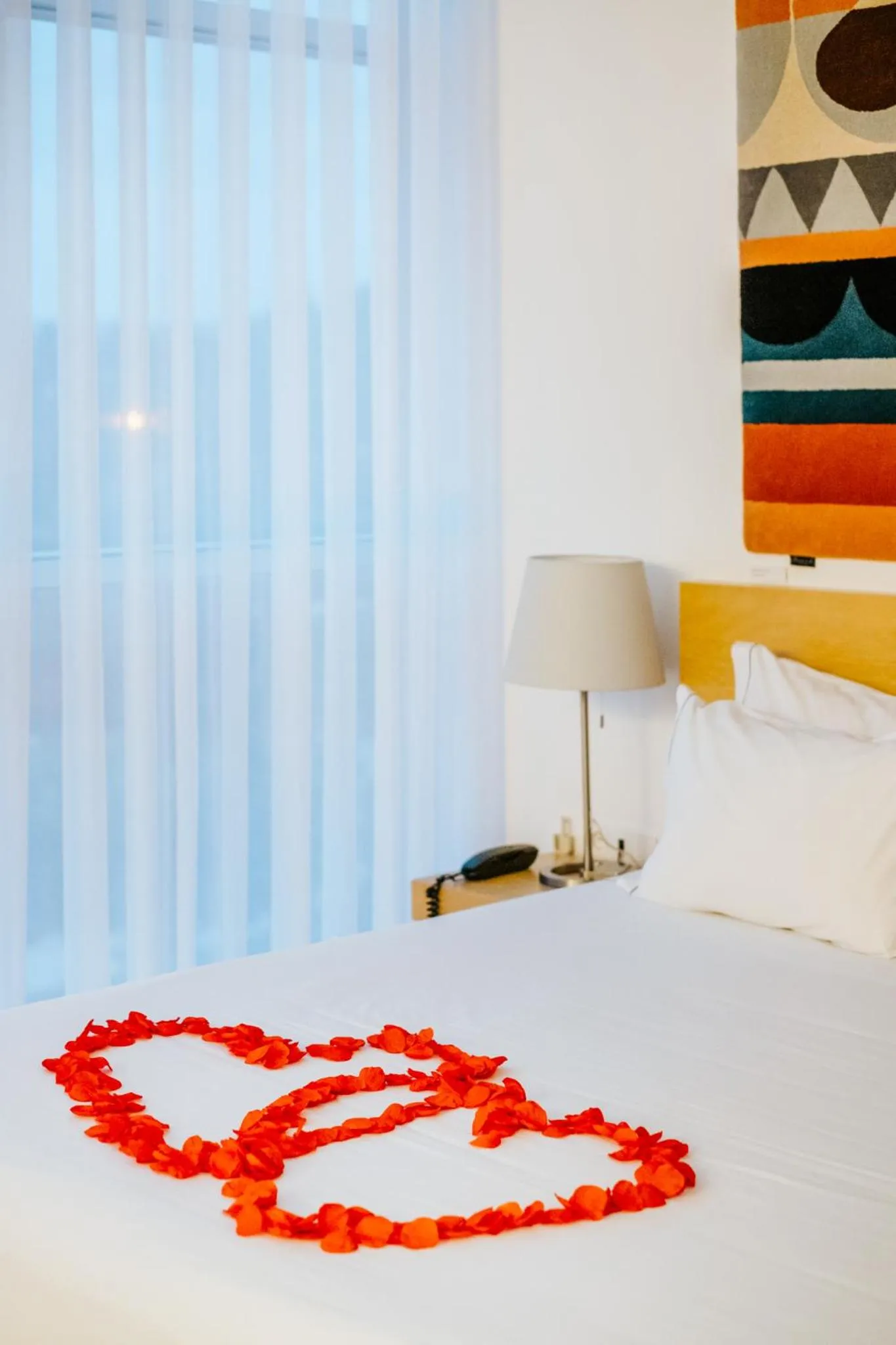 Decorative detail, Bed in Boticas Hotel Art & SPA