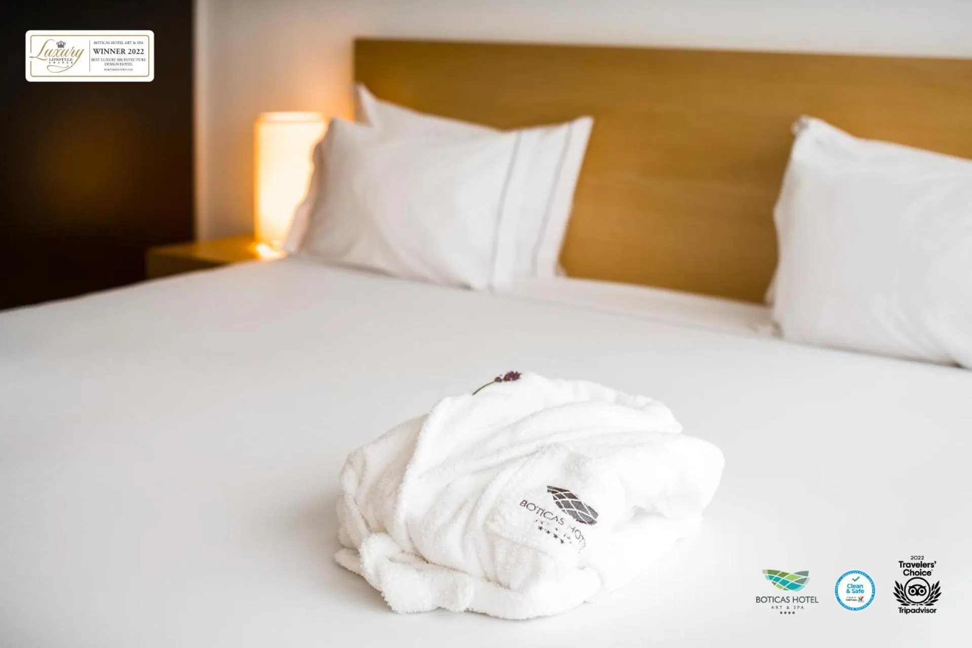 Bed in Boticas Hotel Art & SPA