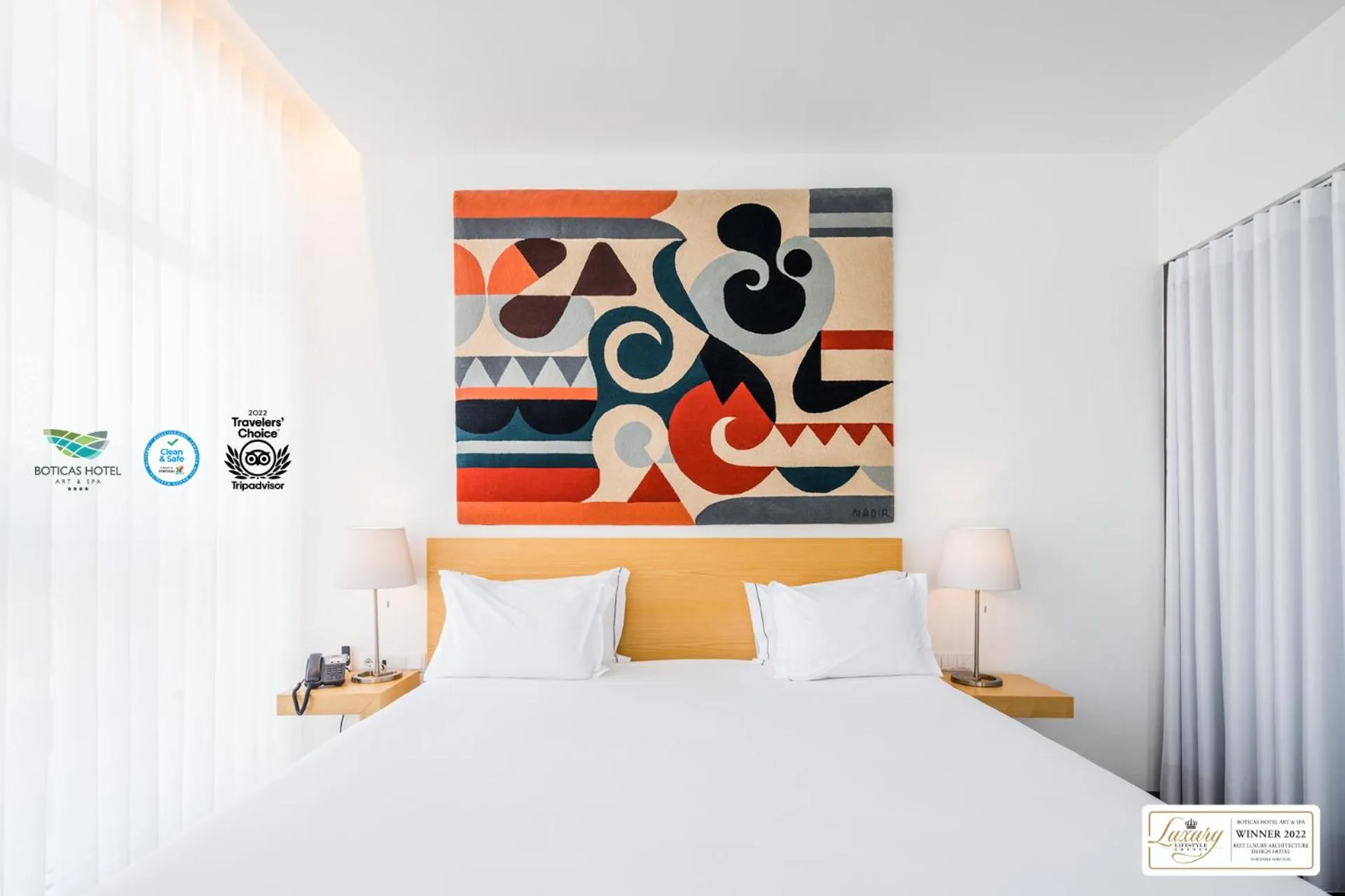 Bedroom, Bed in Boticas Hotel Art & SPA