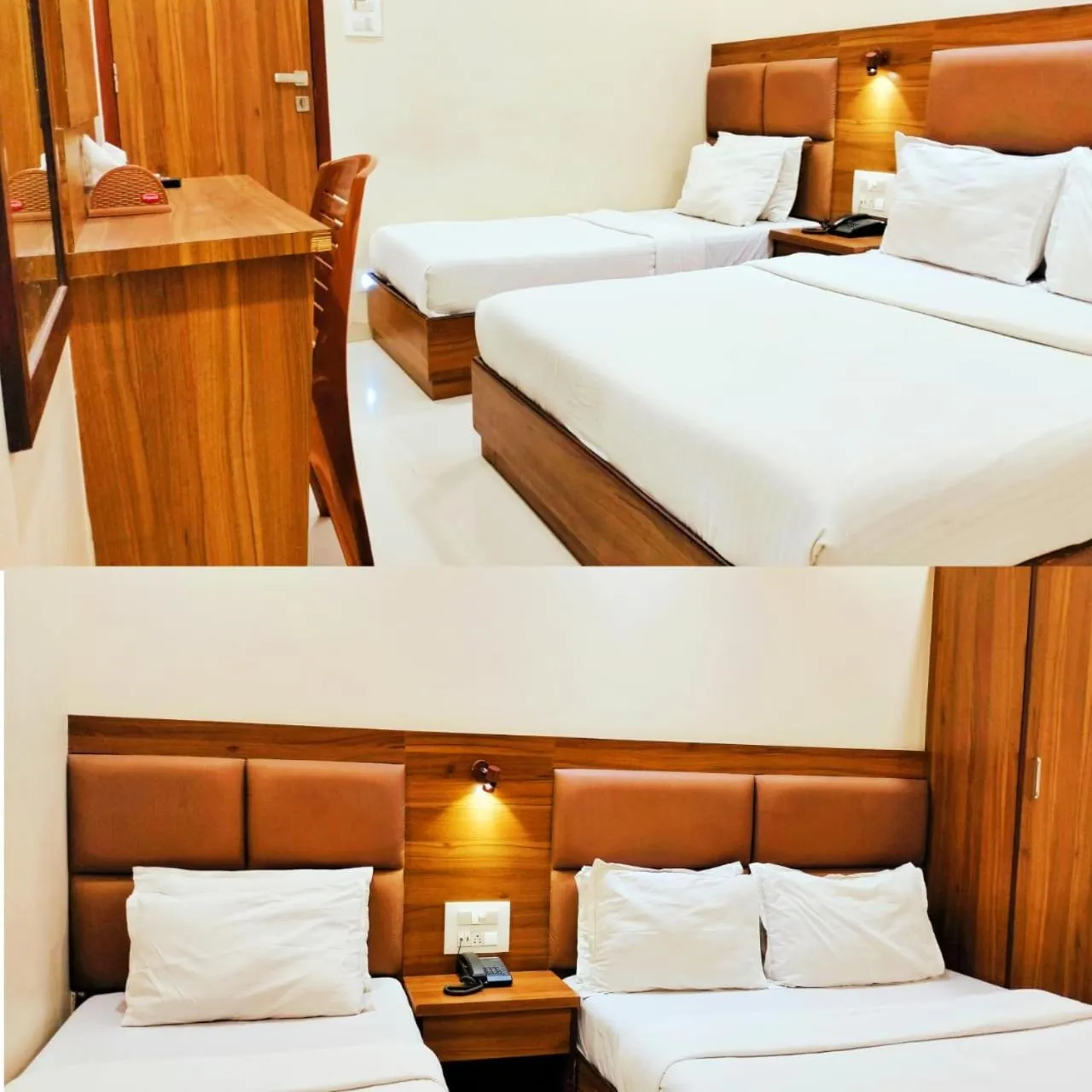 Bed in Hotel Avion Palace