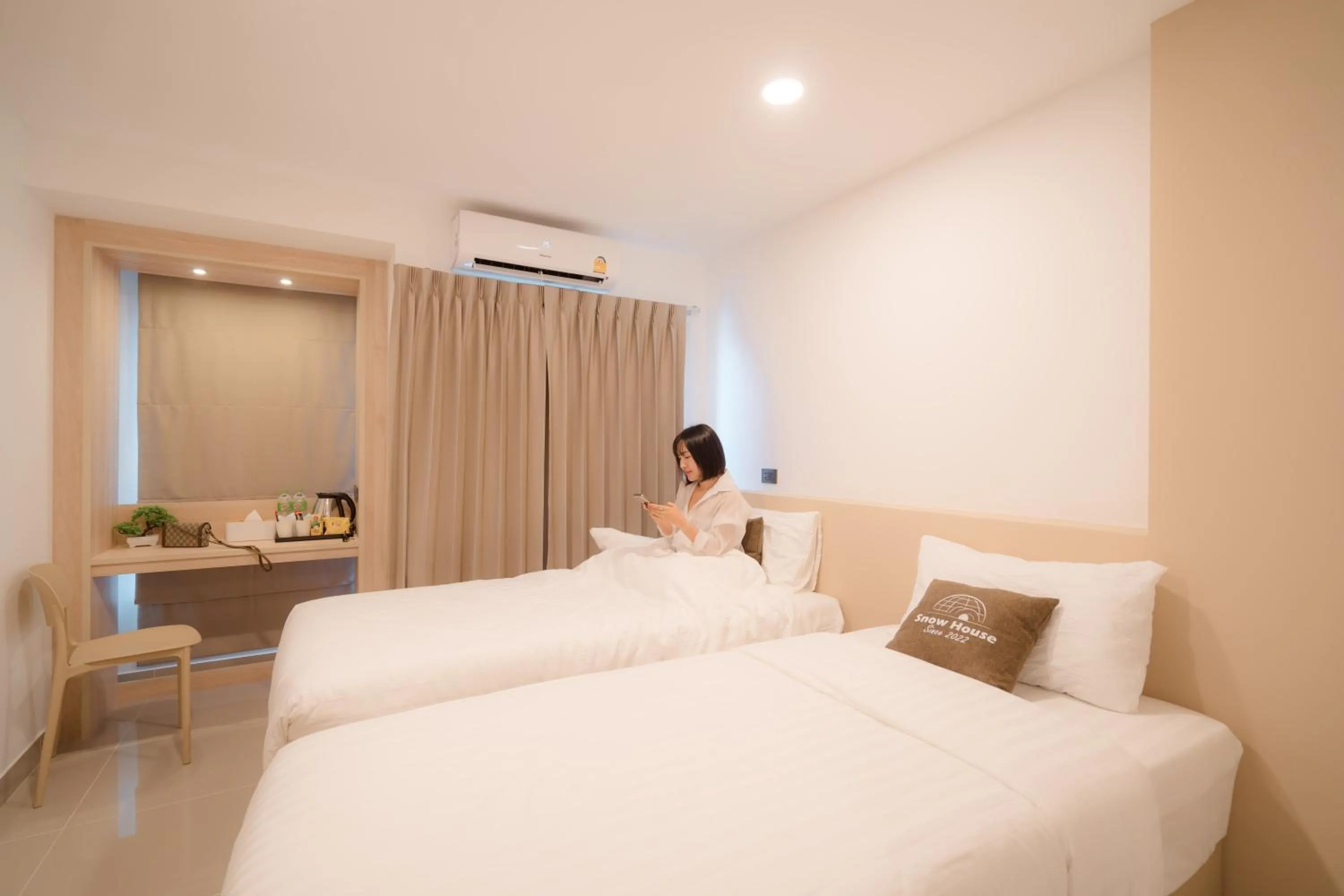 Photo of the whole room, Bed in SNOW HOUSE Buriram