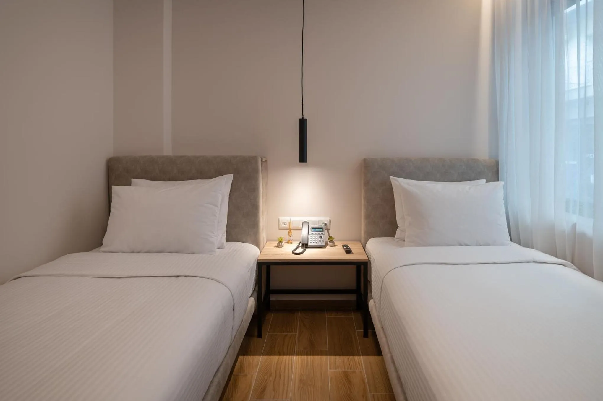 Facility for disabled guests, Bed in IRA - ΗΡΑ Hotel