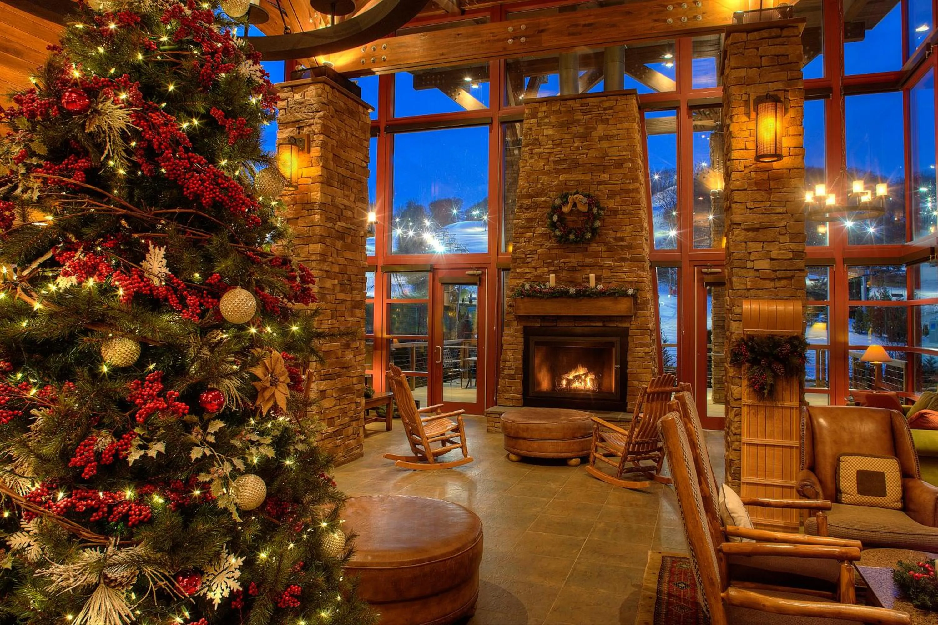 Seating area in Bear Creek Mountain Resort
