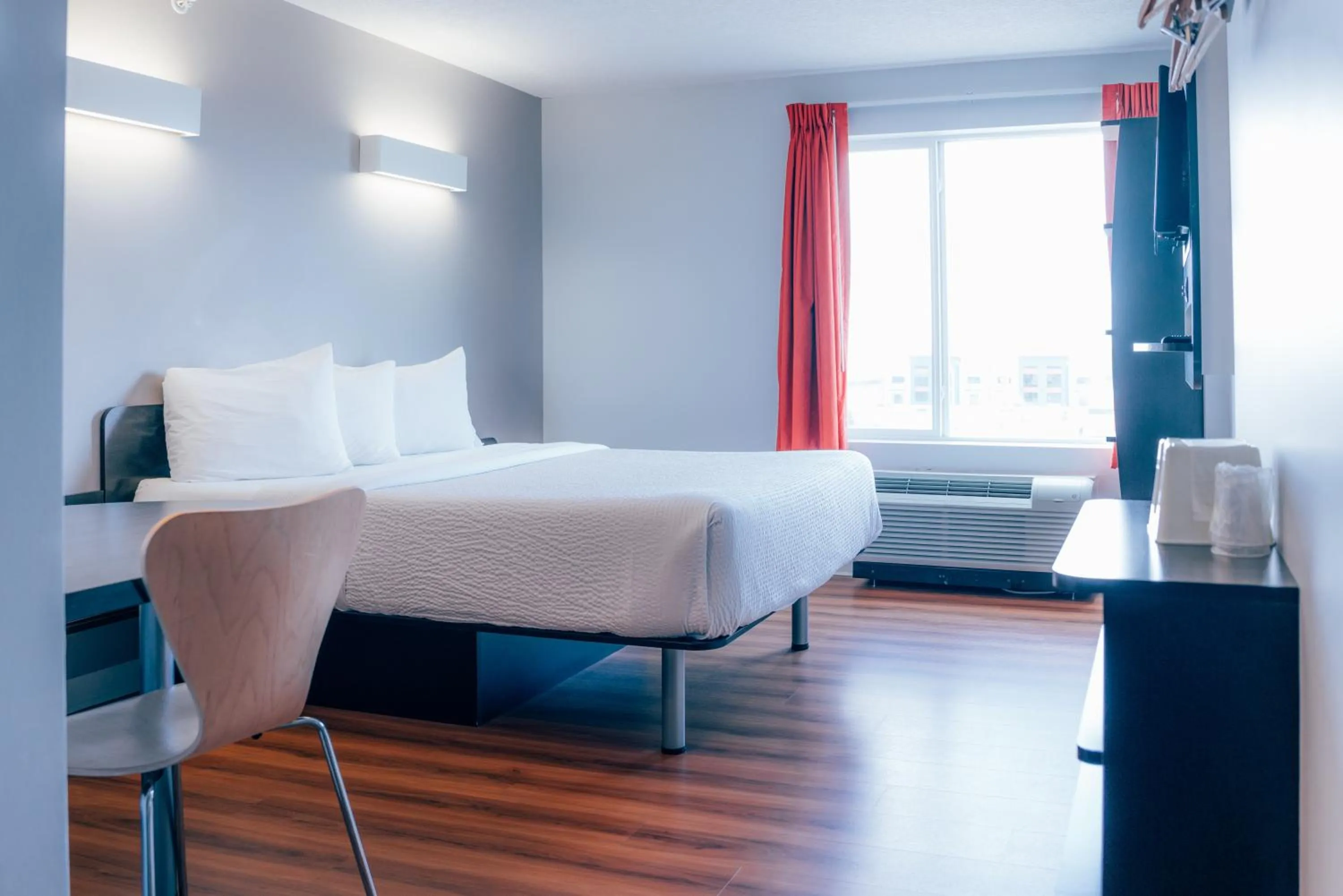 Bed in Motel 6 Airdrie