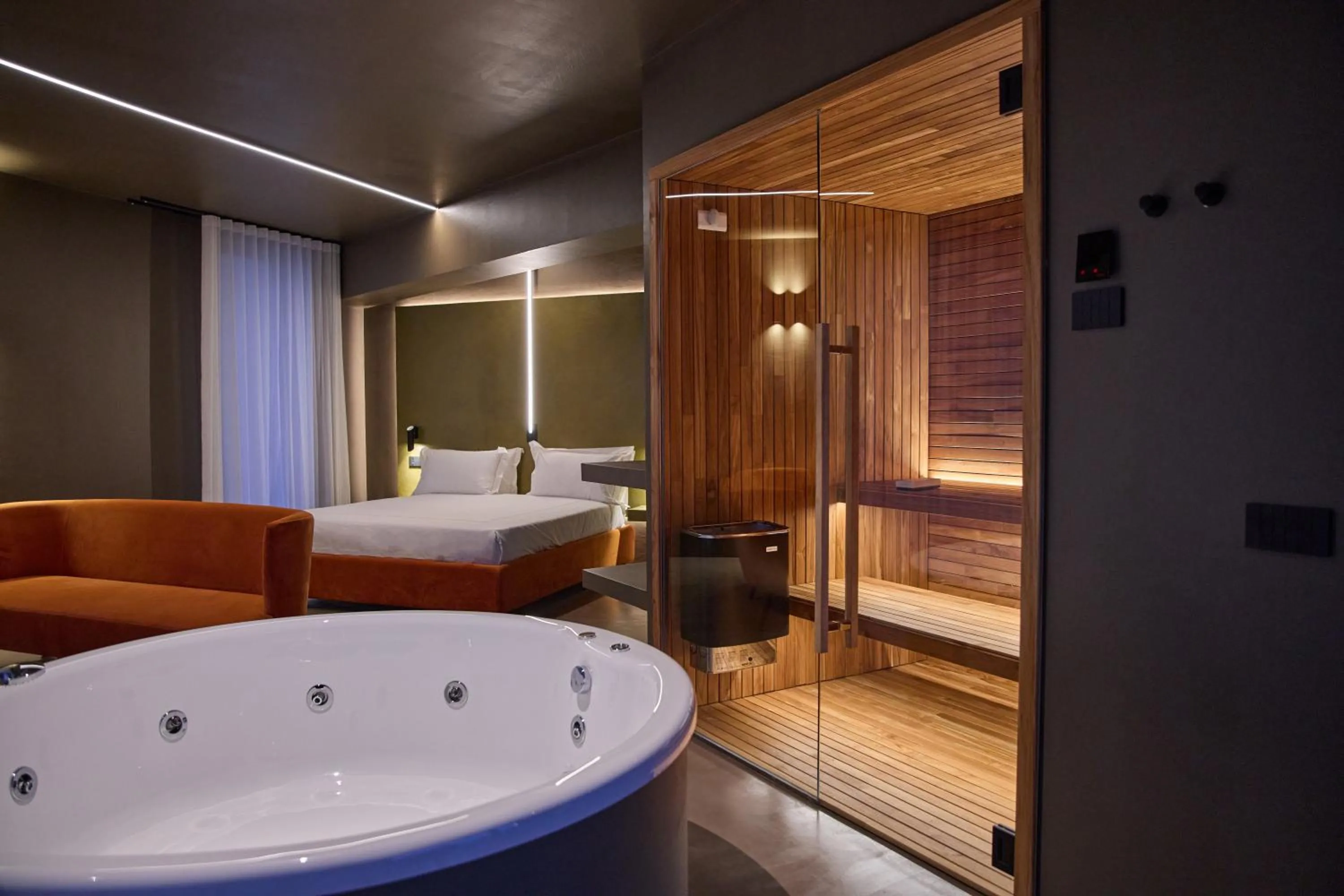 Bed in Le Agavi Resort & SPA
