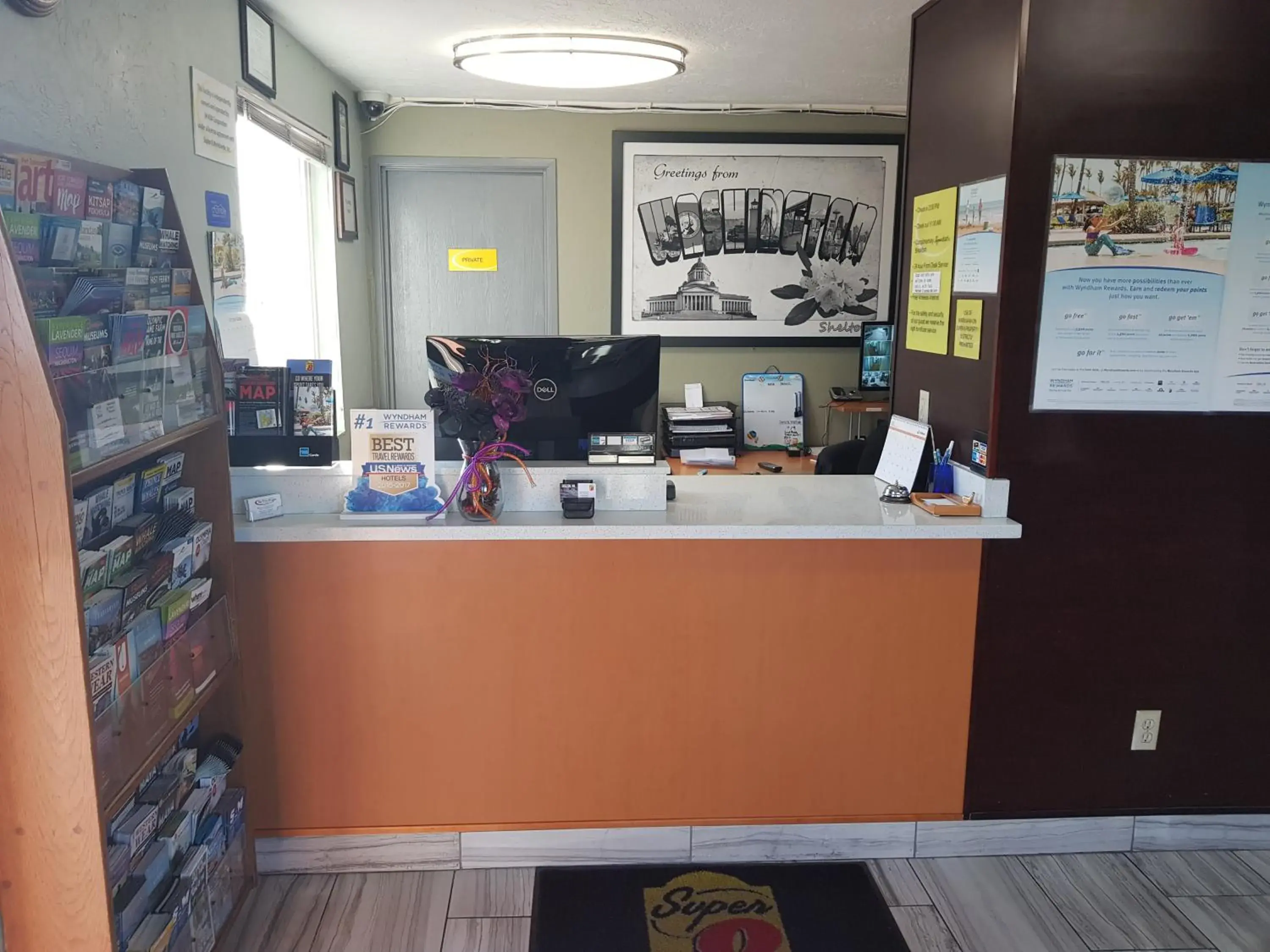 Lobby or reception in Super 8 by Wyndham Shelton Lobby or reception in Super 8 by Wyndham Shelton