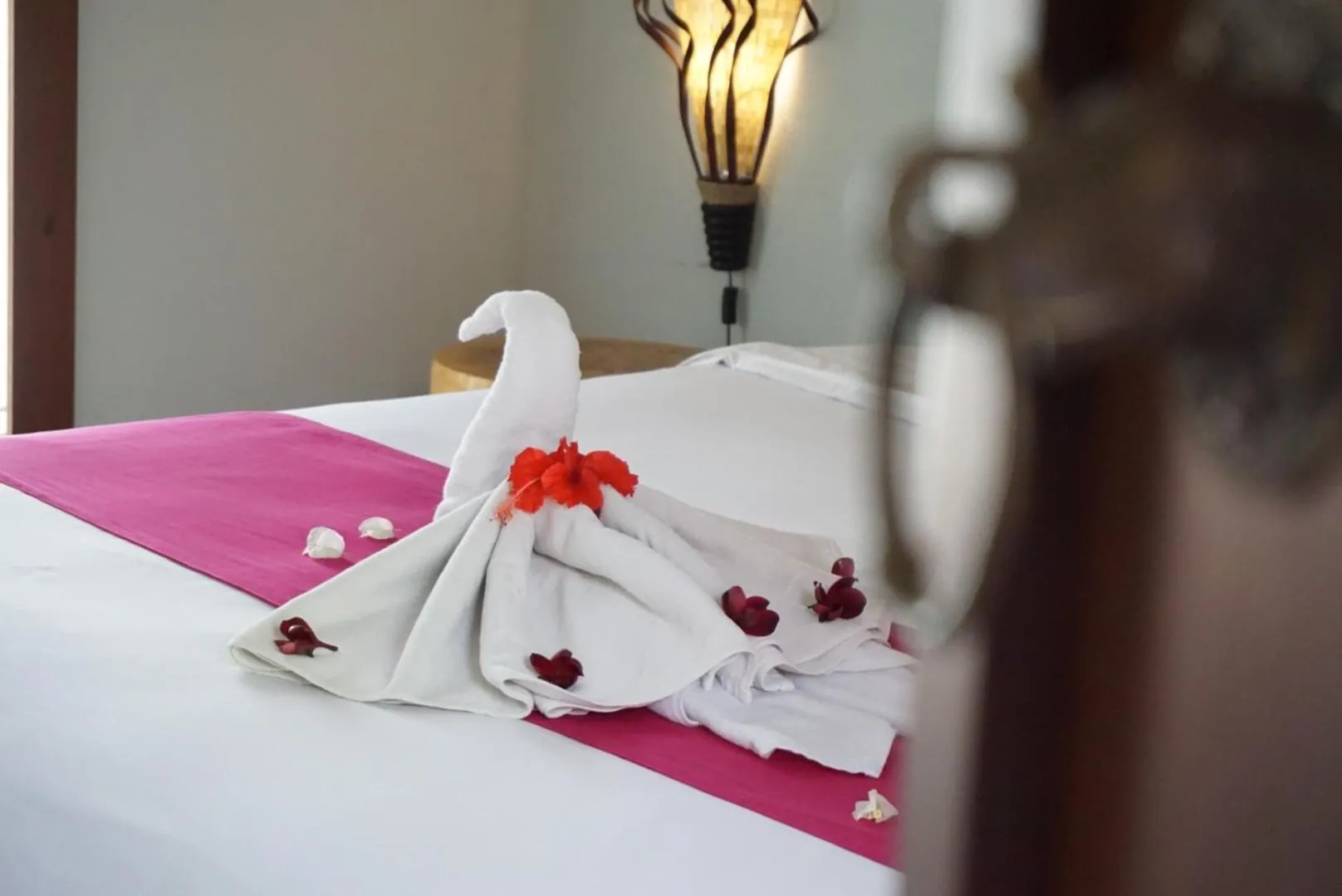 Bed in Louto Dmell Villa & Guesthouse