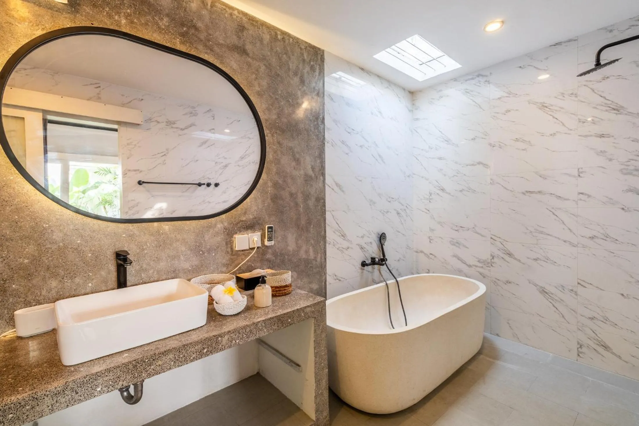 Shower in Jungle Amaranth Villa Canggu - Exclusive 3BR Retreat with Pool, Modern Amenities and Top Location