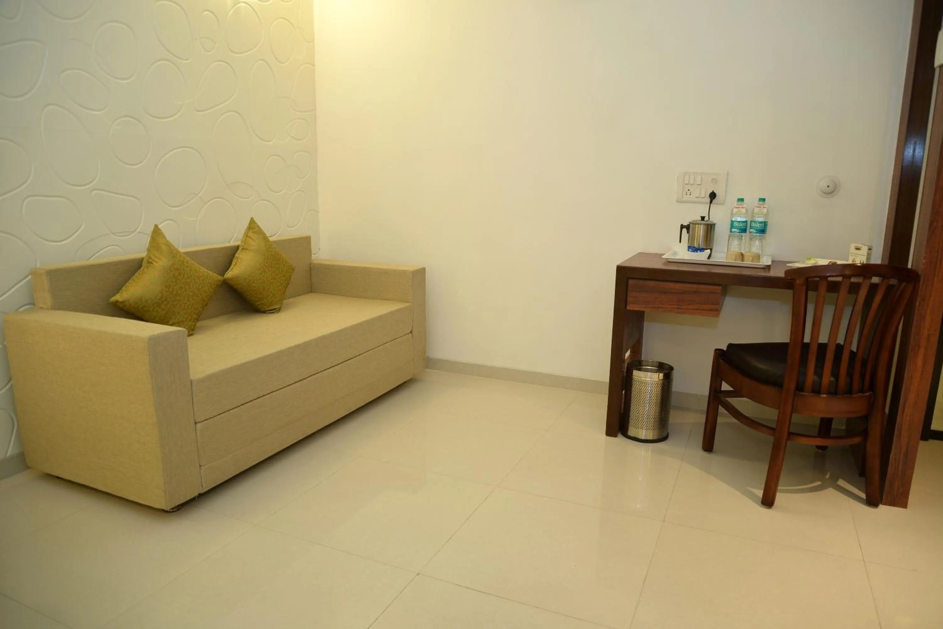 Seating area in The Temple View Hotel