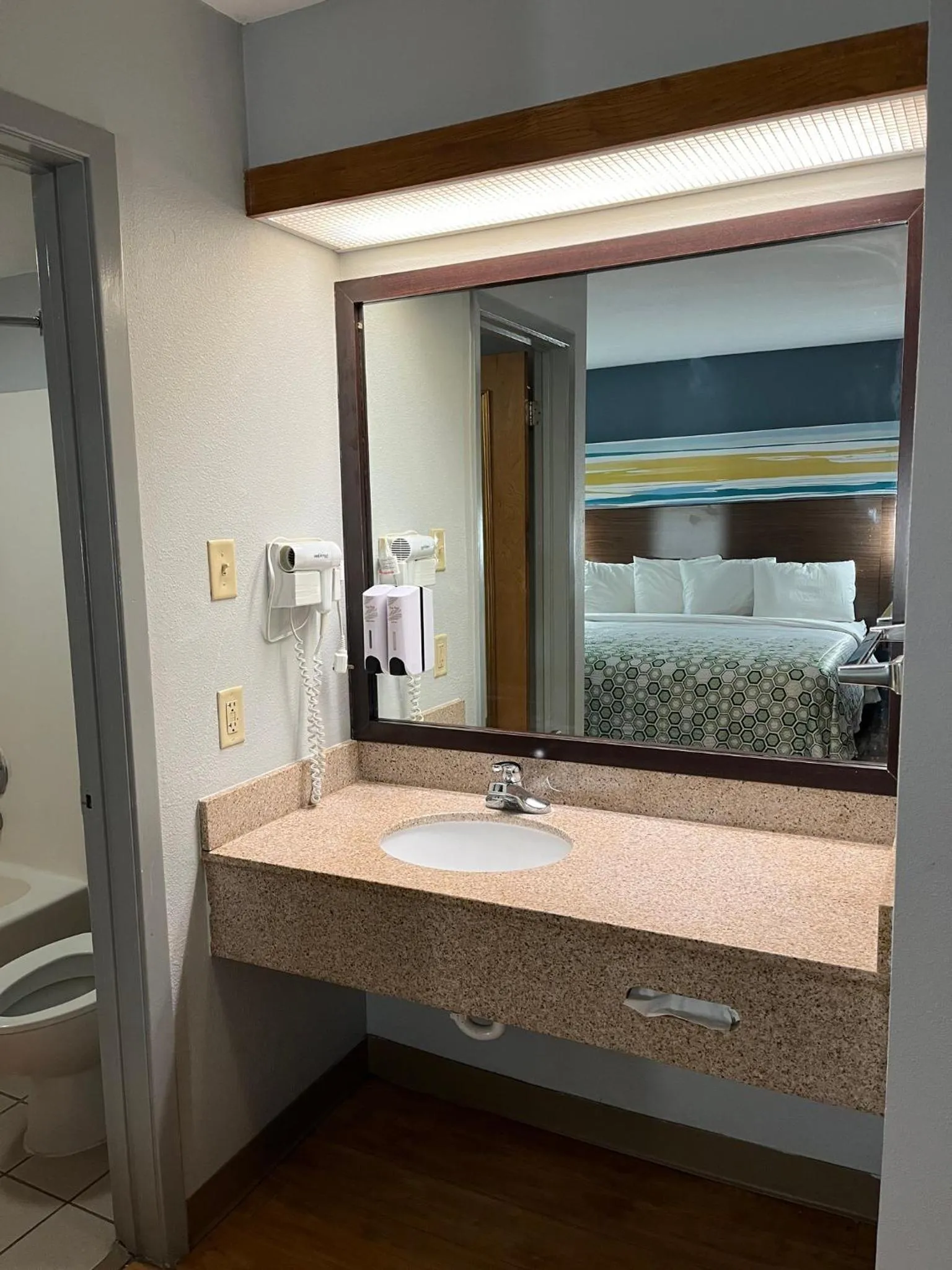 Bathroom in HomeTowne Studios by Red Roof Amarillo West