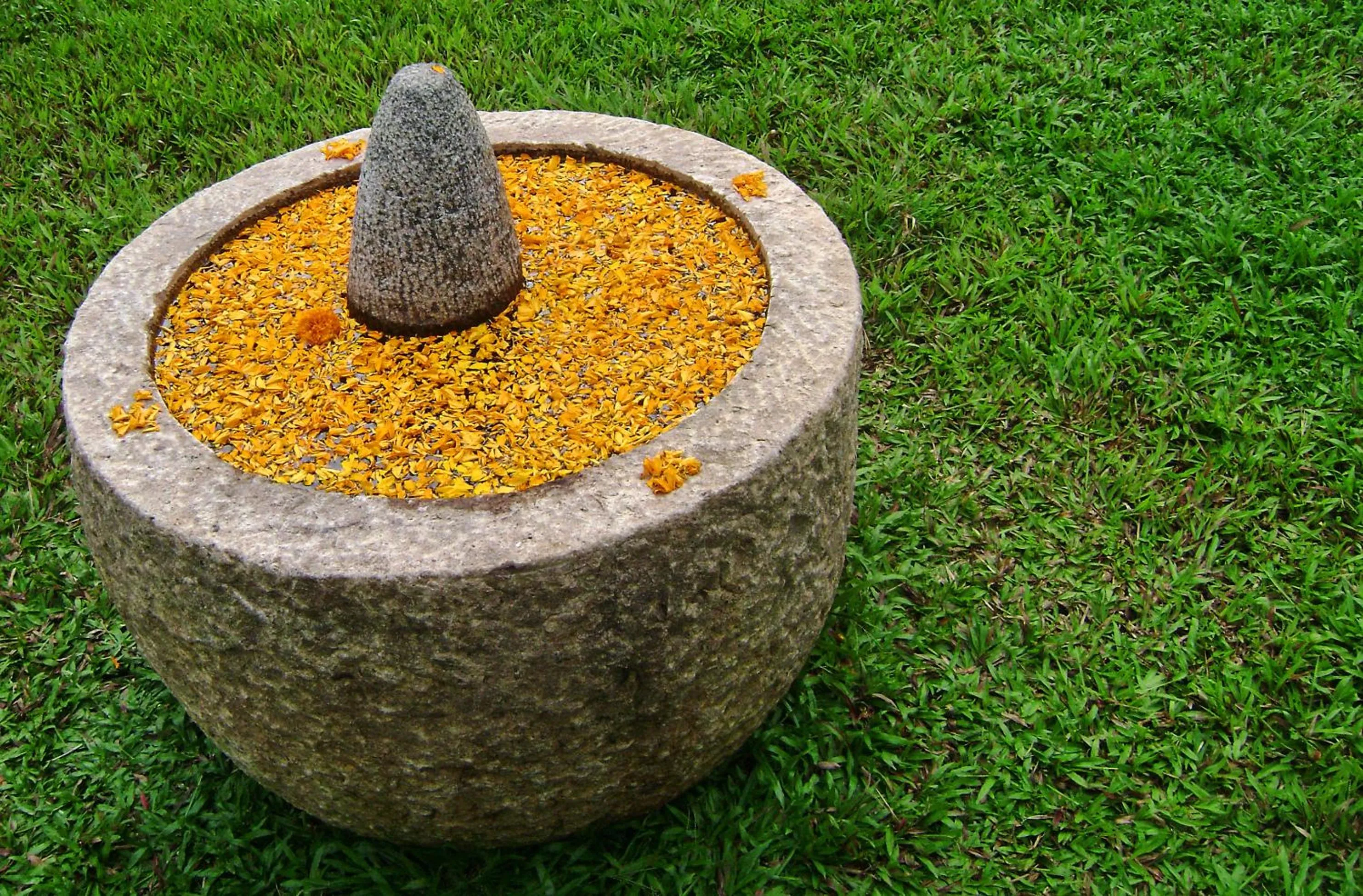 Decorative detail in Neeleshwar Hermitage