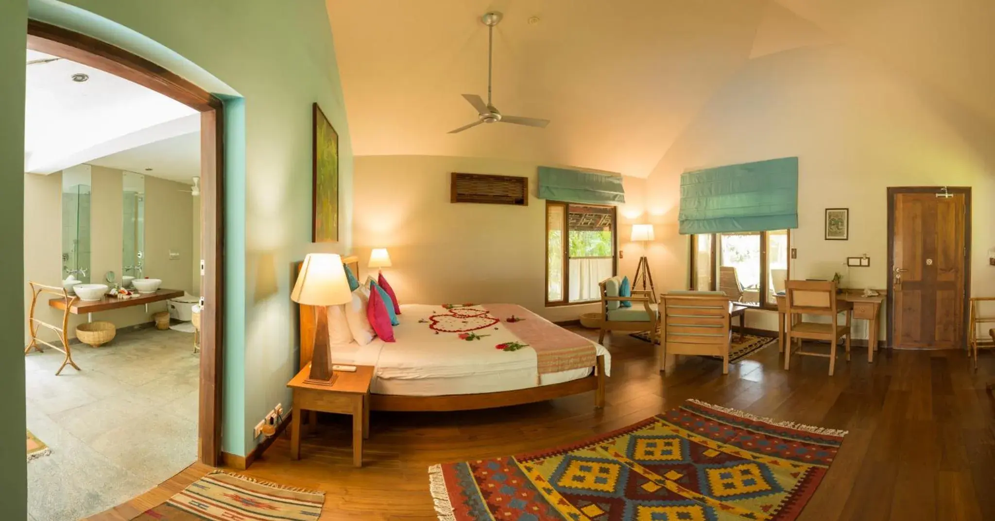 Photo of the whole room, Bed in Neeleshwar Hermitage Photo of the whole room, Bed in Neeleshwar Hermitage