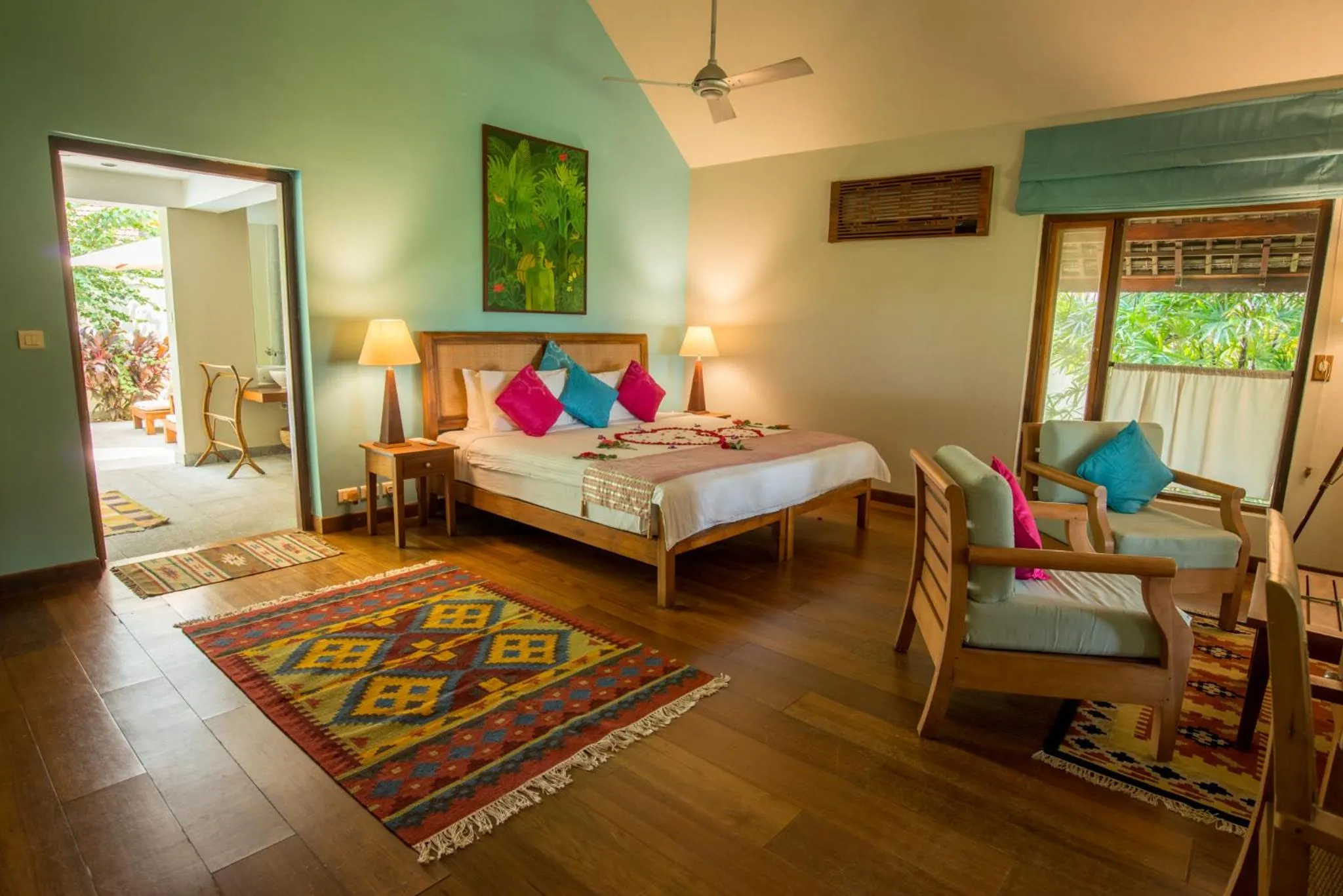 Photo of the whole room, Bed in Neeleshwar Hermitage