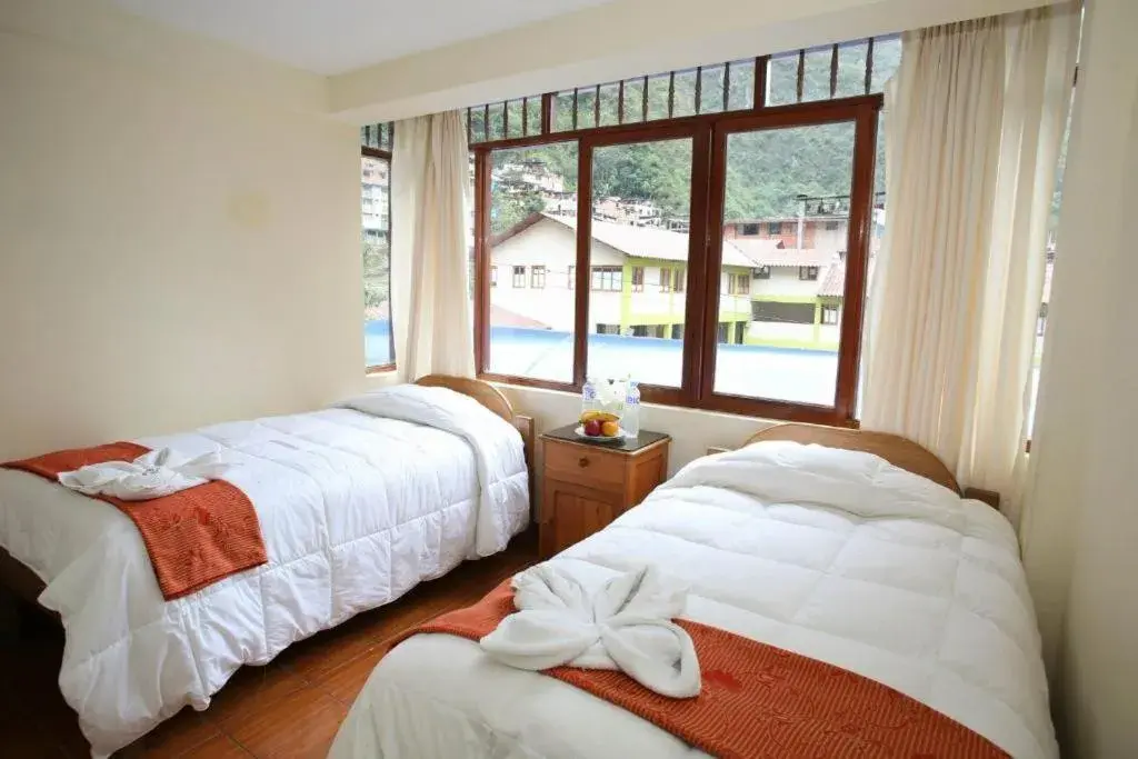 Bed in Hotel Romero Machupicchu Bed in Hotel Romero Machupicchu