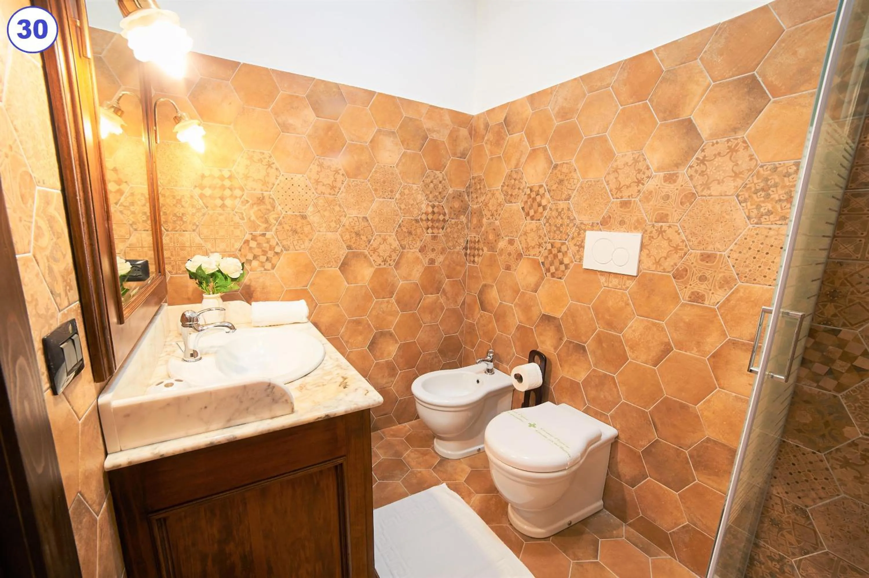 Bathroom in I Gigli del Belvedere