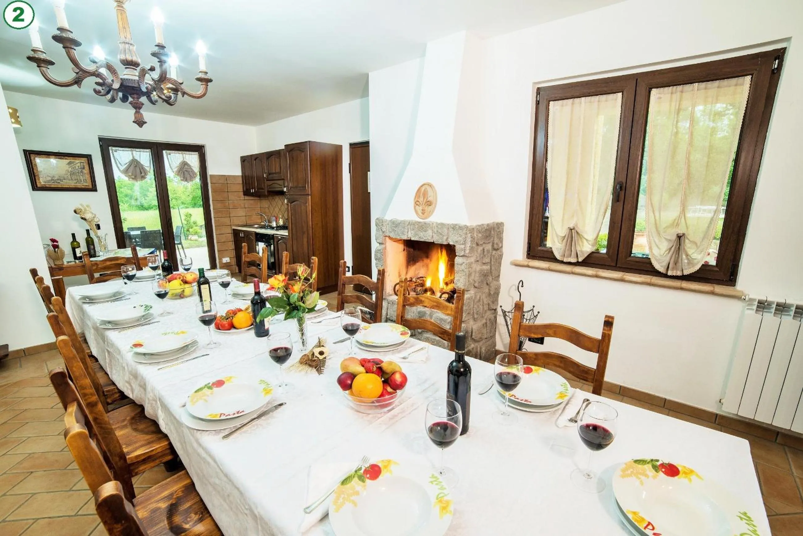Dining area in I Gigli del Belvedere