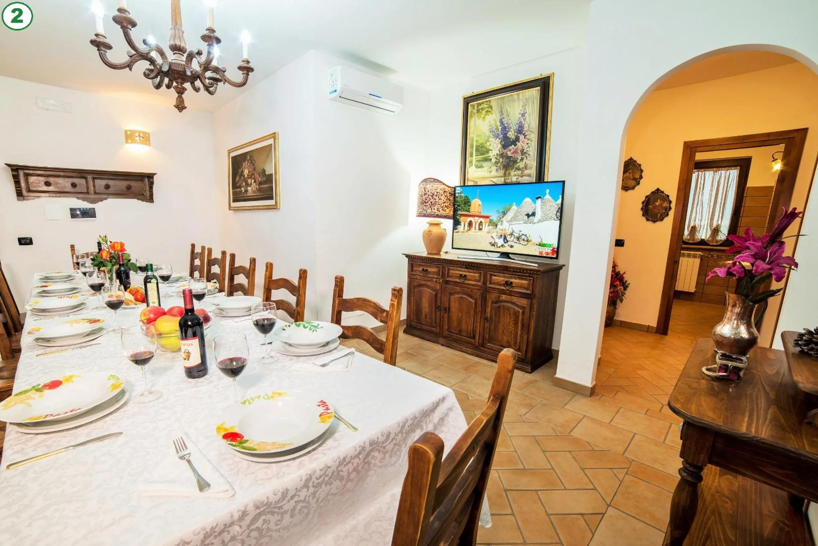 Dining area in I Gigli del Belvedere