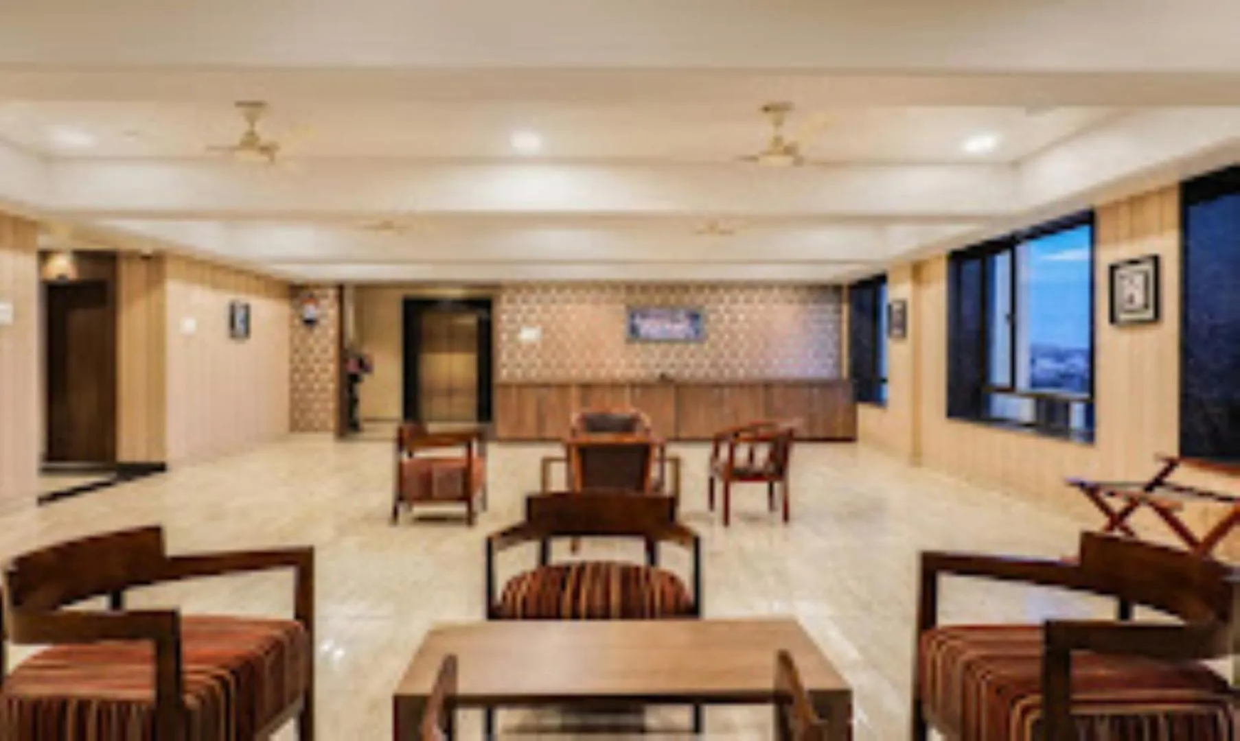 Seating area in Shri Vitthal Mangalam ,Satara