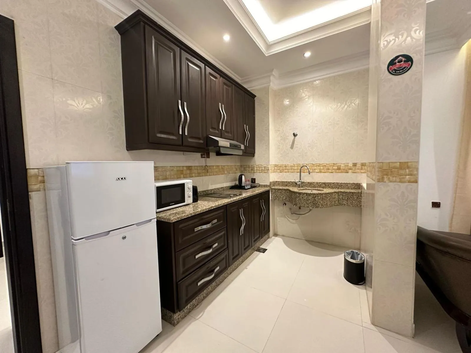 Kitchen or kitchenette in Dibba Sea View Hotel by AMA Pro