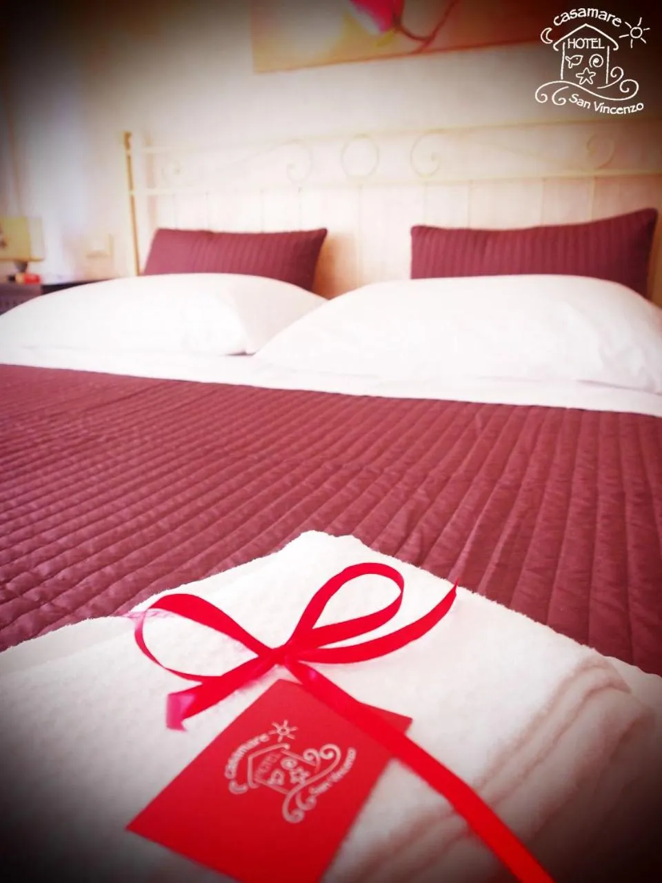 Bed in Casamare Hotel