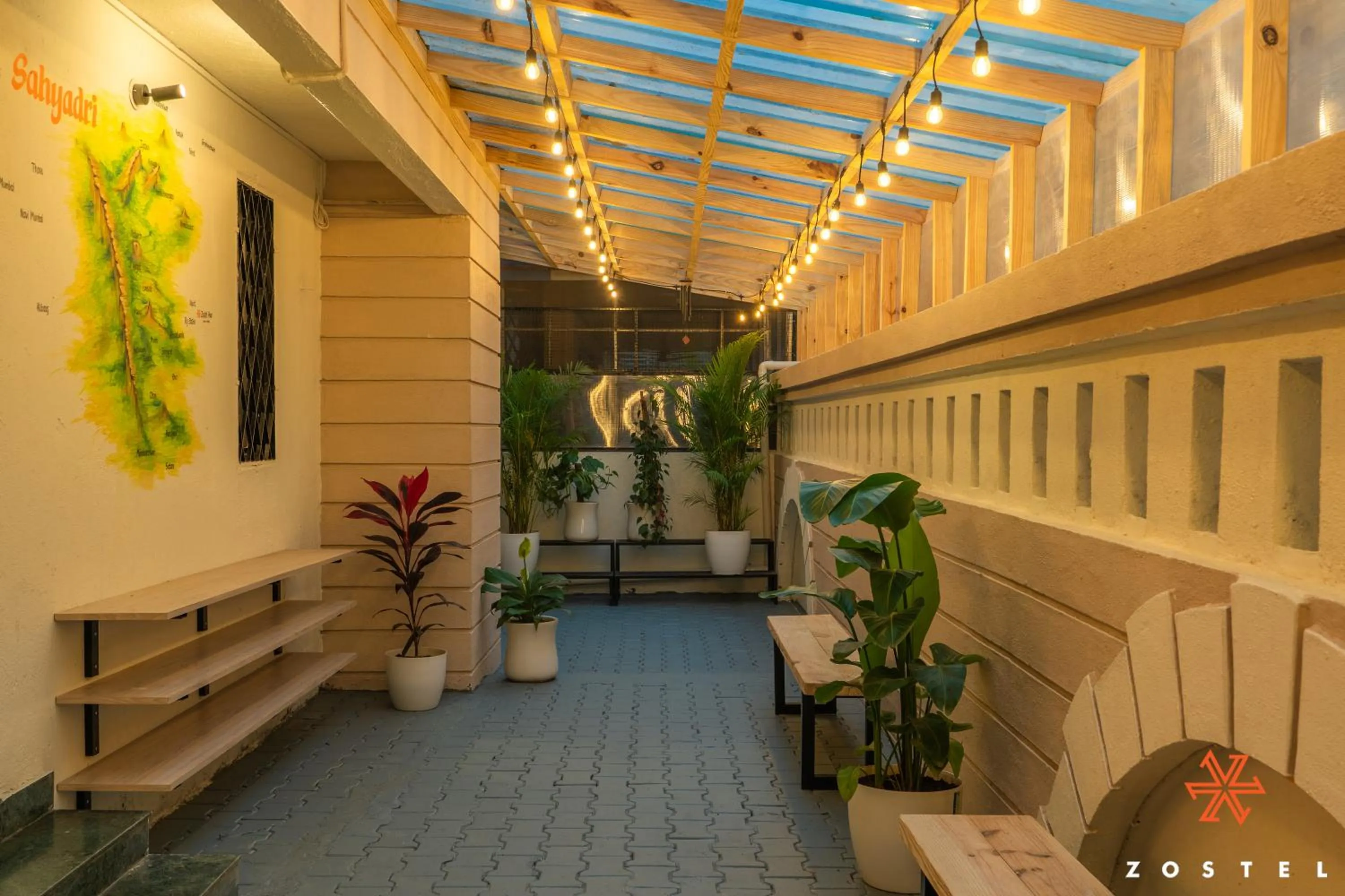 Property building in Zostel Pune, Viman Nagar