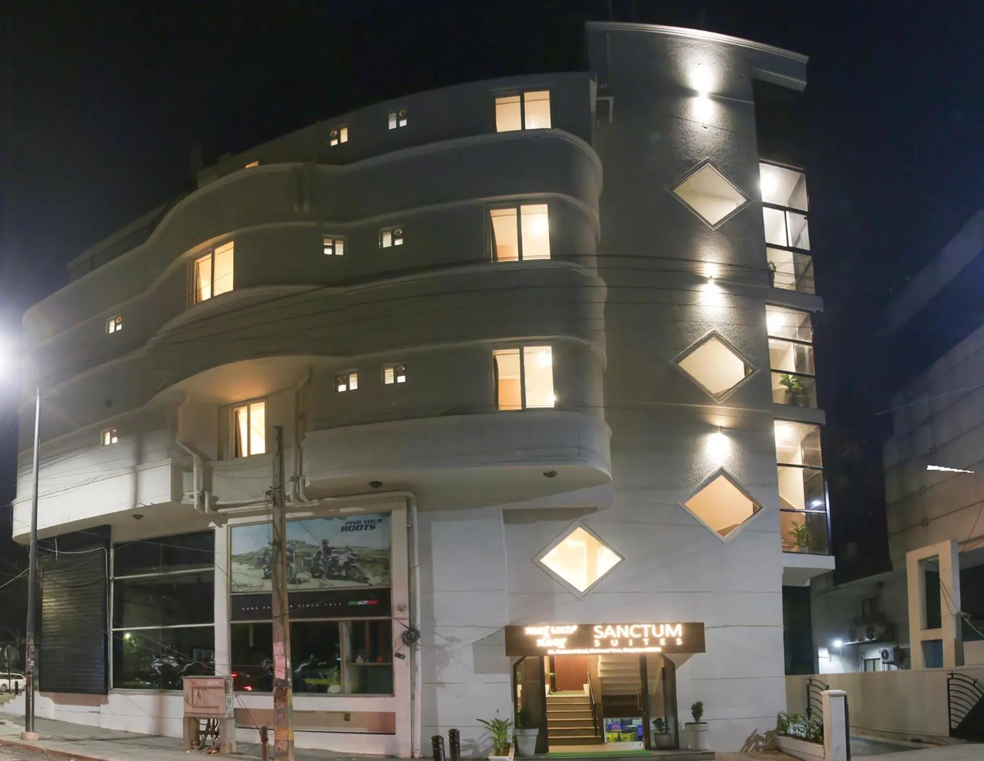Property building in Sanctum Suites Richmond Road Bangalore