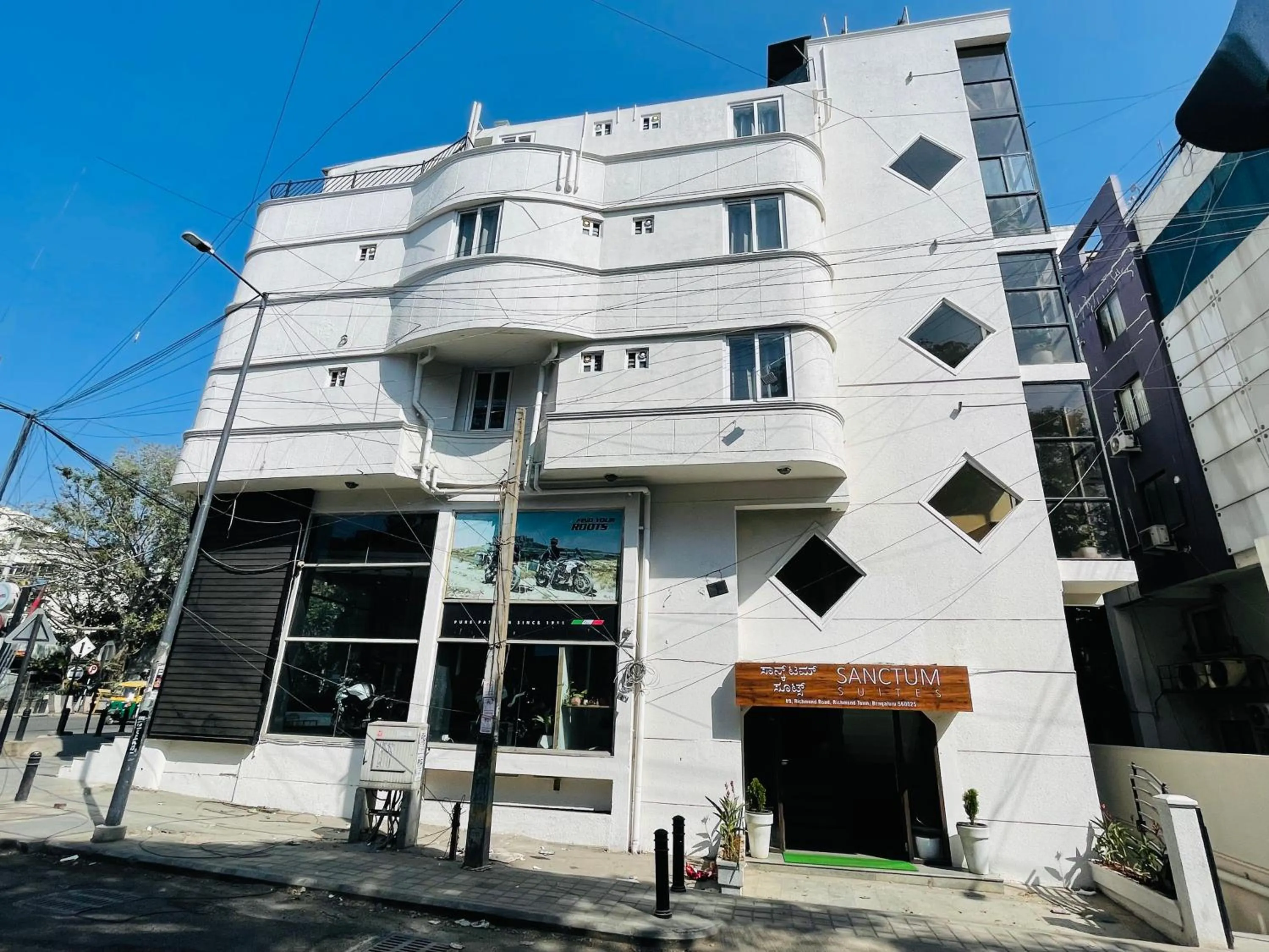 Property building in Sanctum Suites Richmond Road Bangalore
