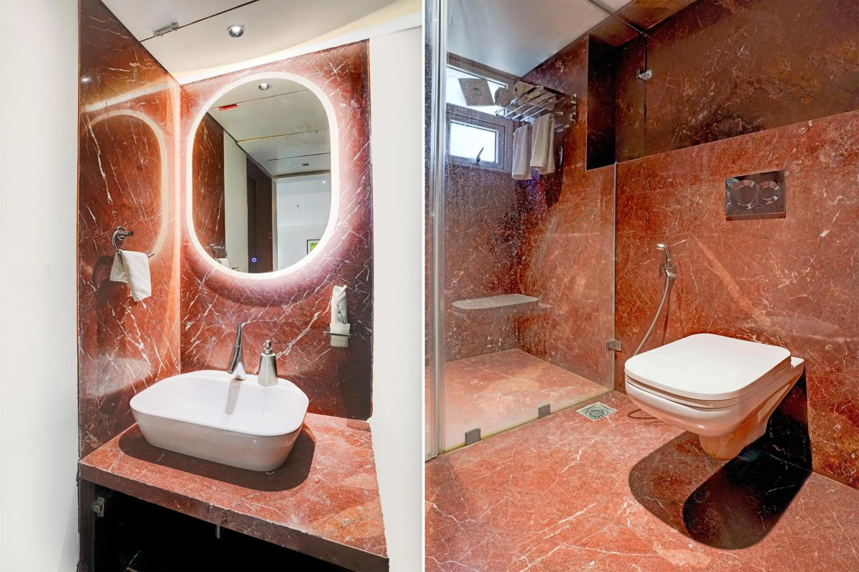 Bathroom in Palette Magarpatta City formerly Emerald Guestimony