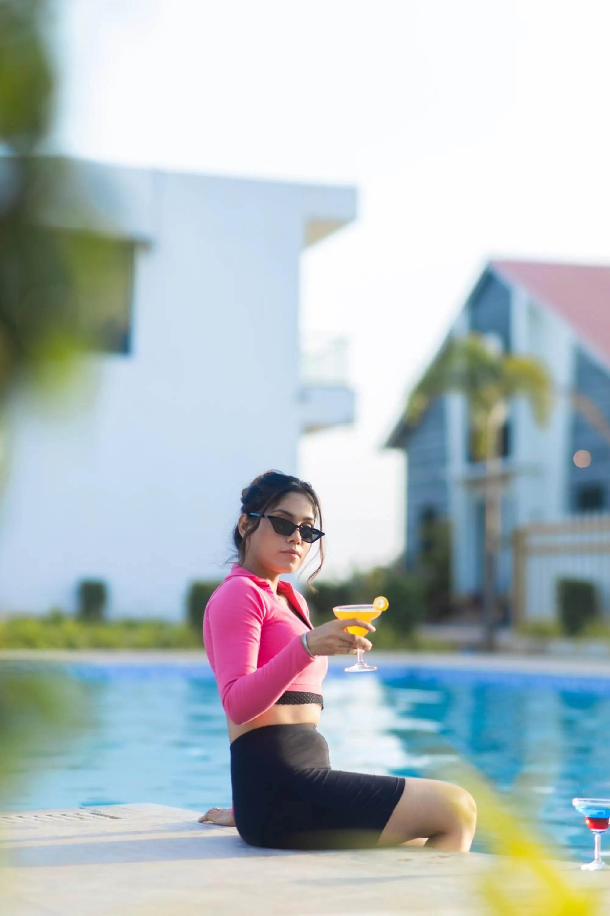 Swimming pool in Daksh Eden Greenz -A Luxury Resort in Sasan Gir