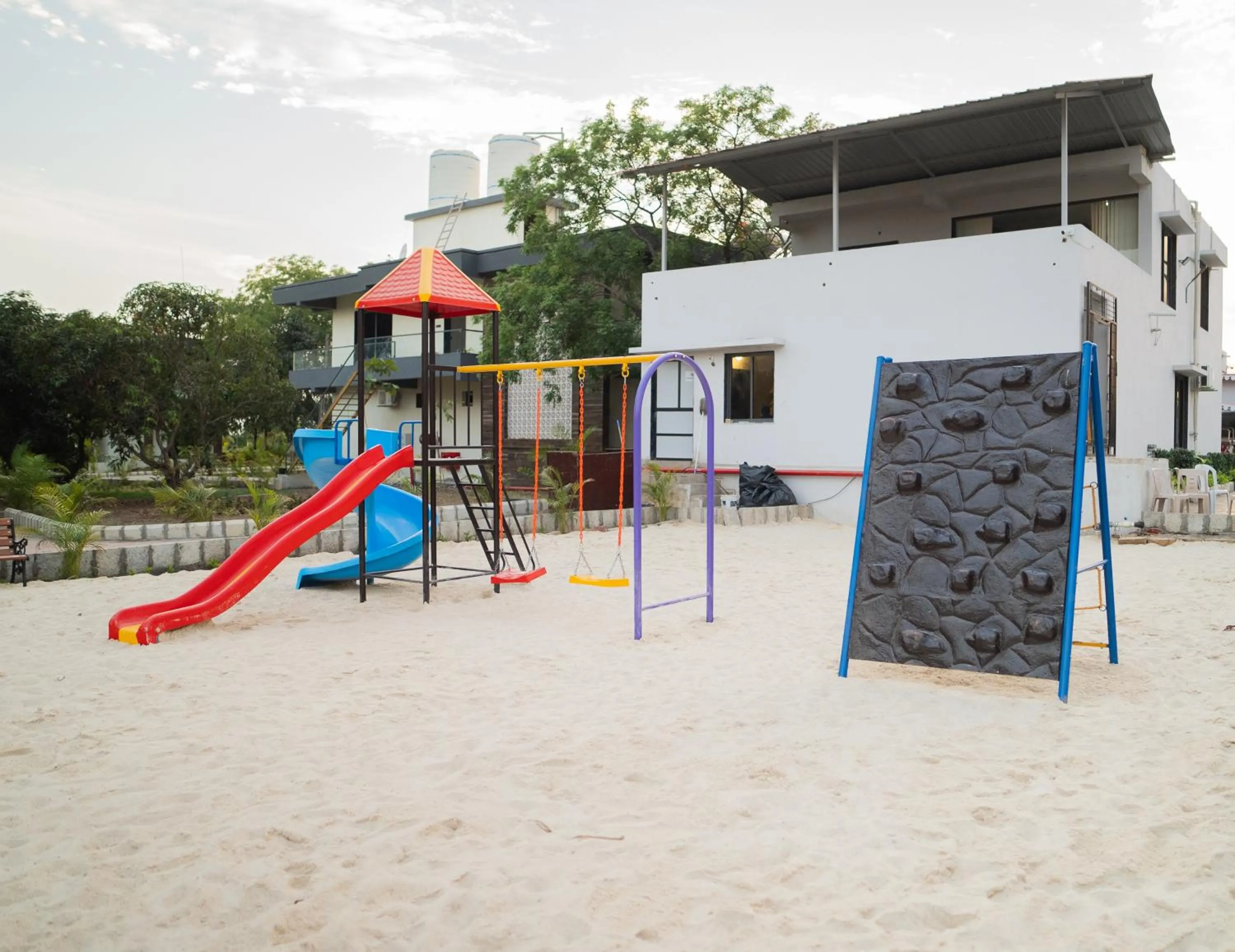 Children play ground in Daksh Eden Greenz -A Luxury Resort in Sasan Gir