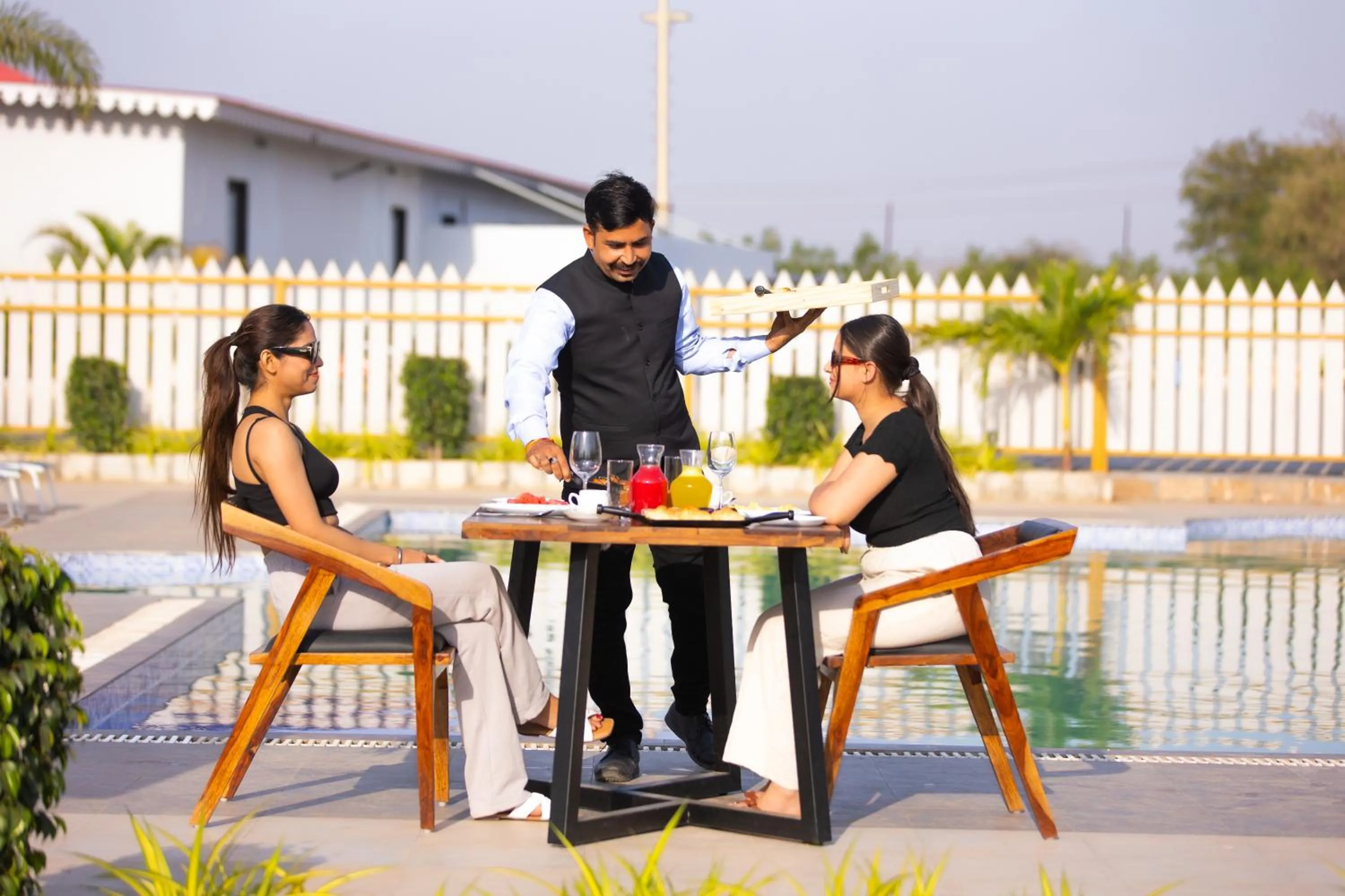 group of guests in Daksh Eden Greenz -A Luxury Resort in Sasan Gir