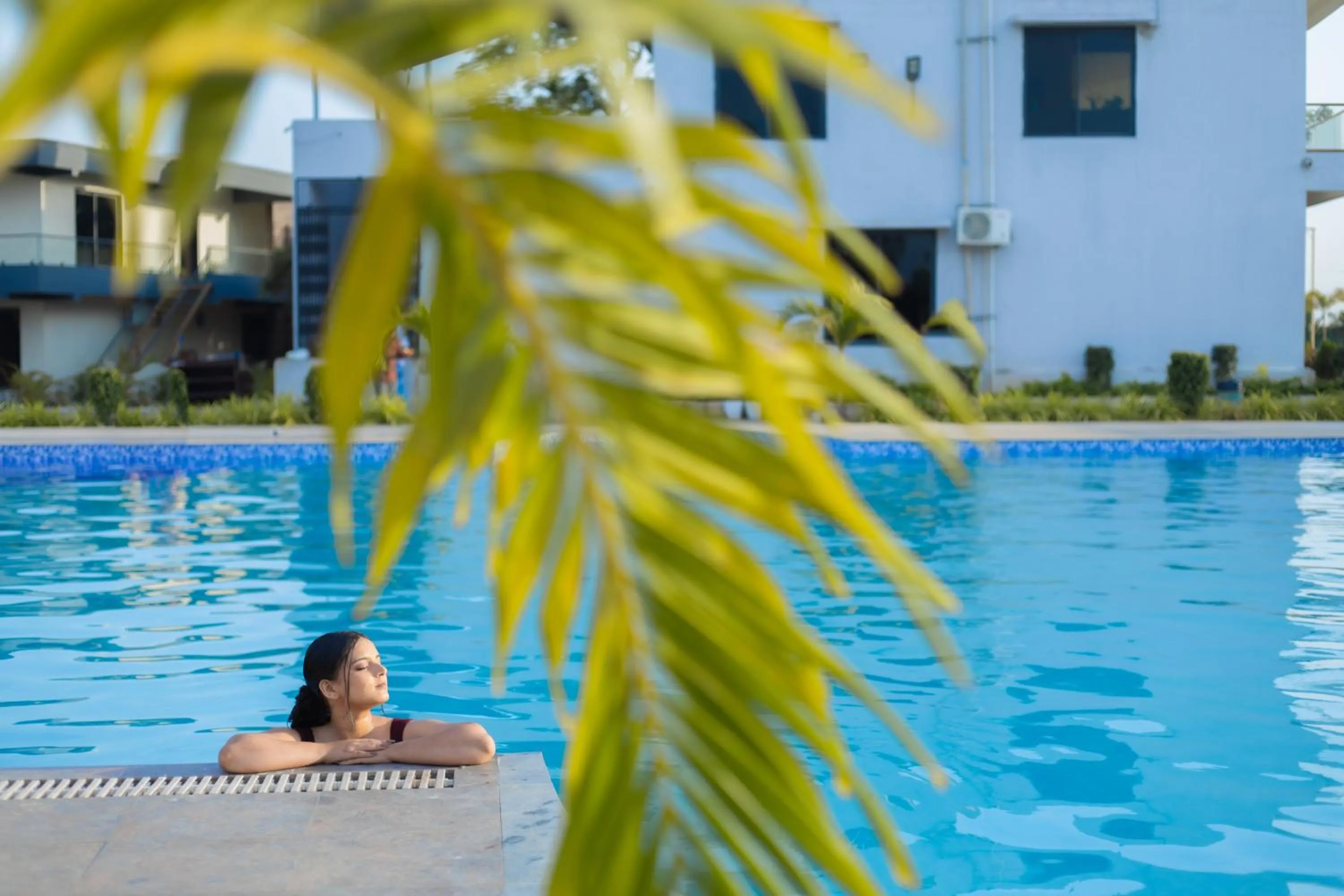 Swimming pool in Daksh Eden Greenz -A Luxury Resort in Sasan Gir
