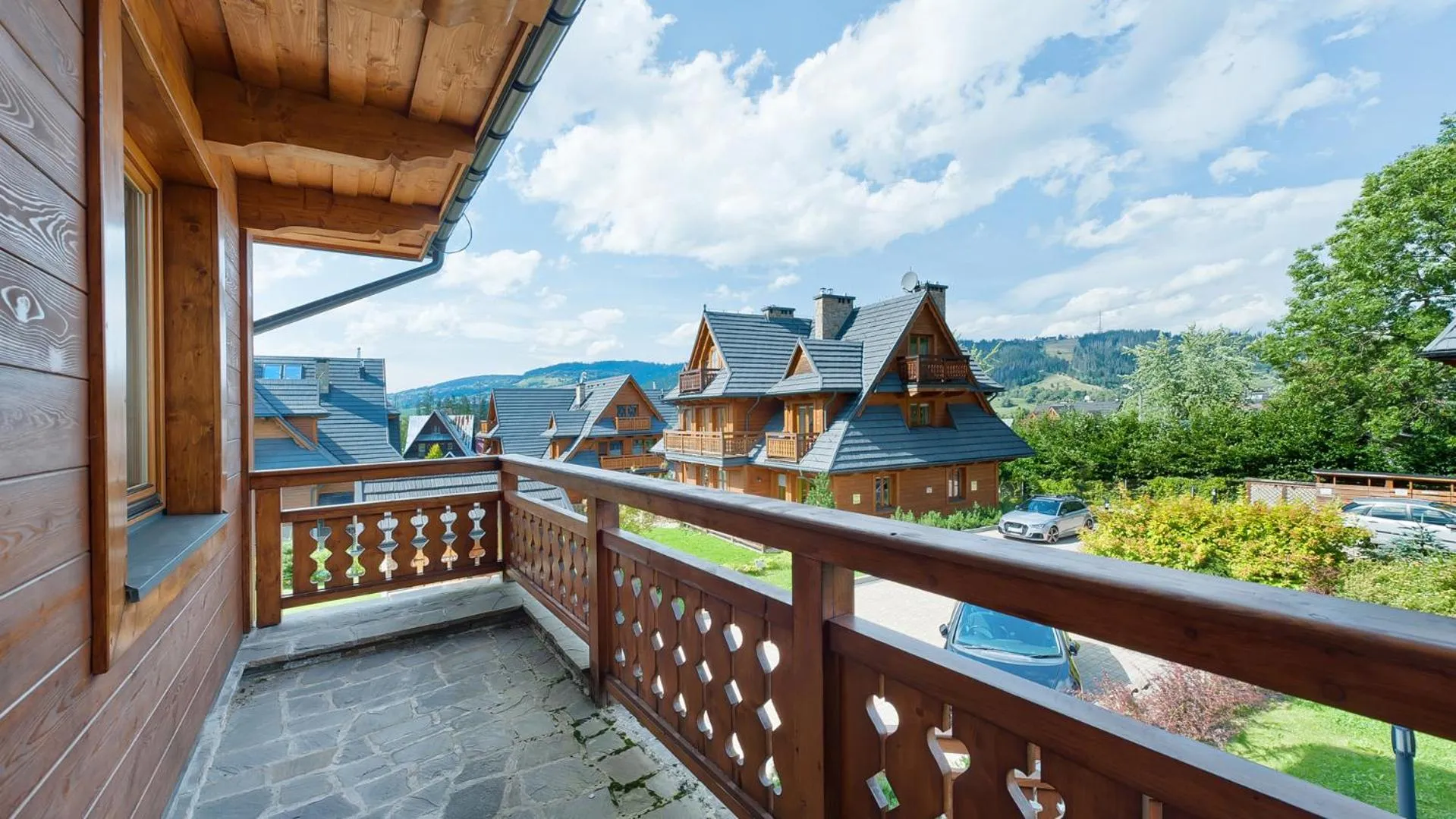 Balcony/Terrace in Apartamenty Lipki Park, Sun & Snow