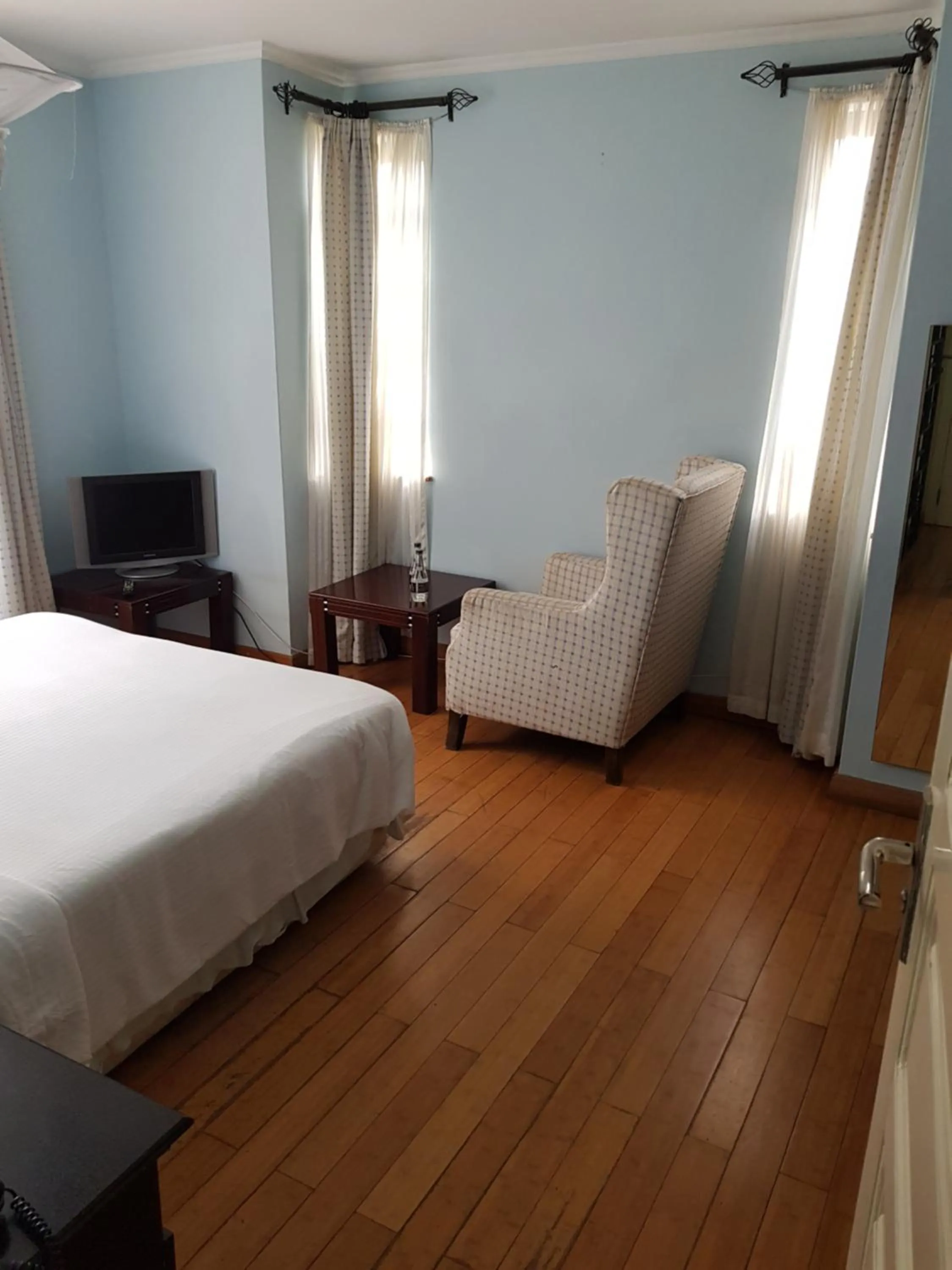 Bed in Natural Oak Apartments