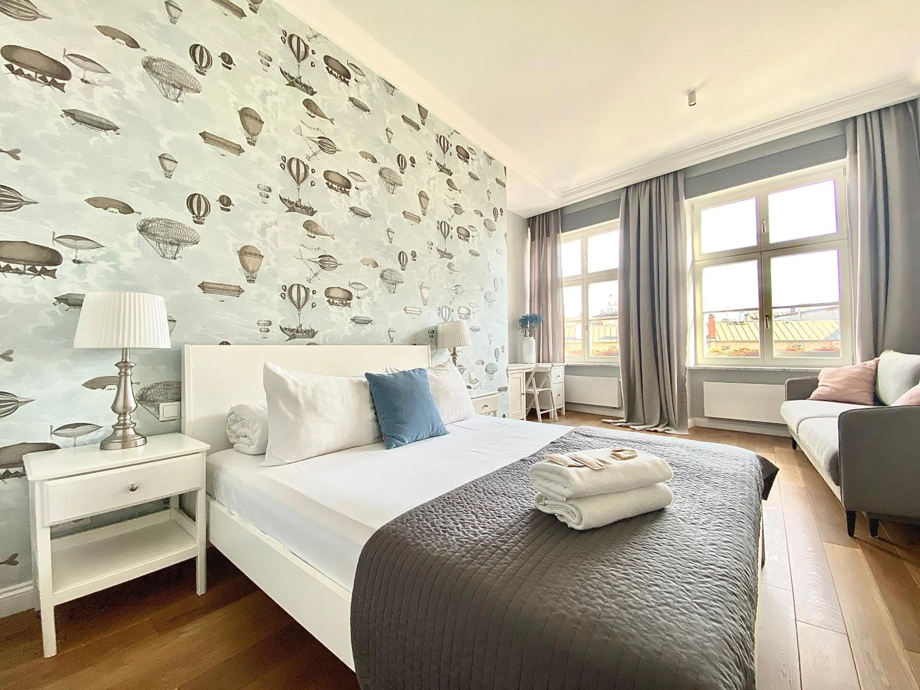 Bed in MINT Luxury Apartments at the Main Square