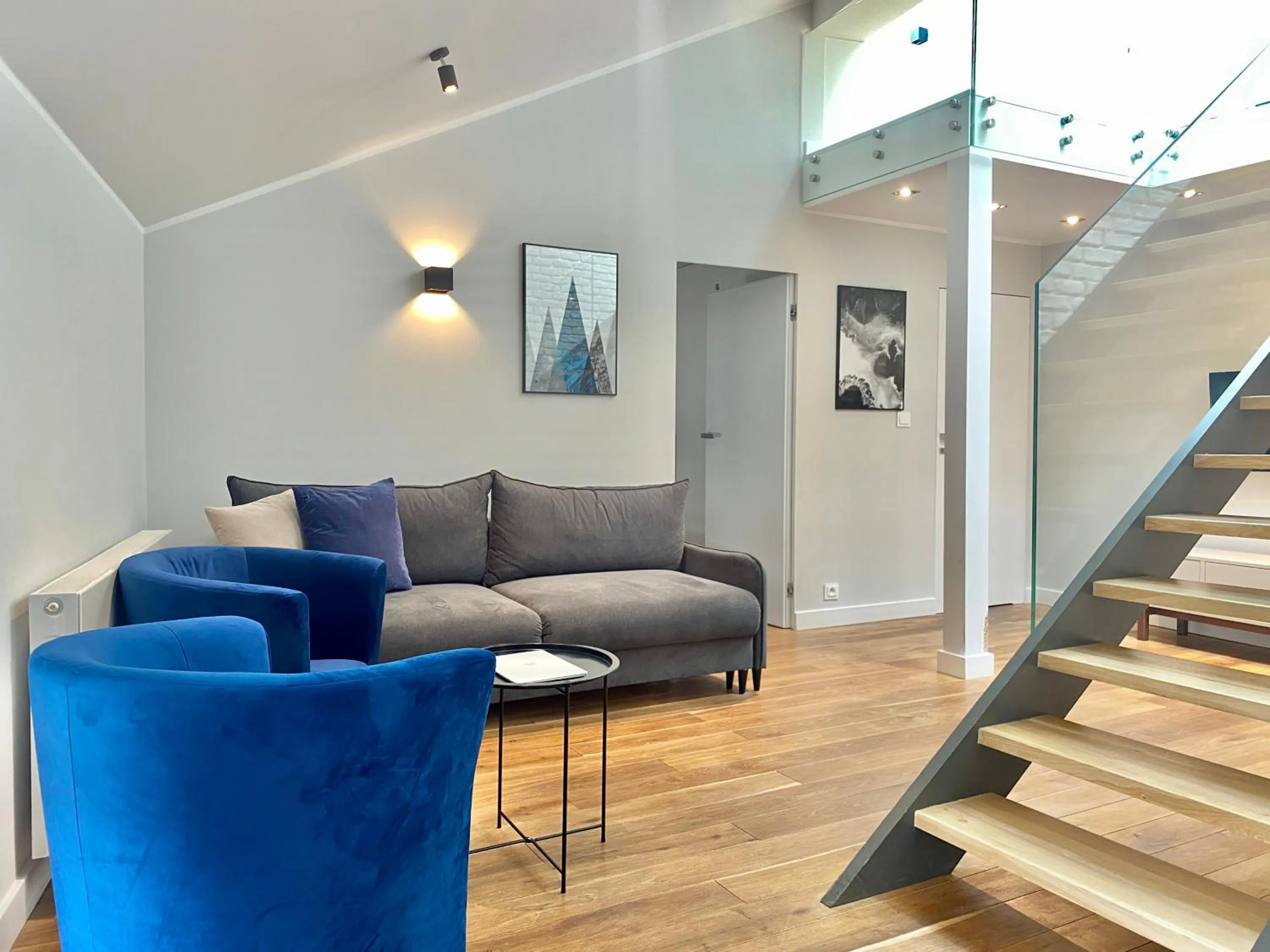 Seating area in MINT Luxury Apartments at the Main Square