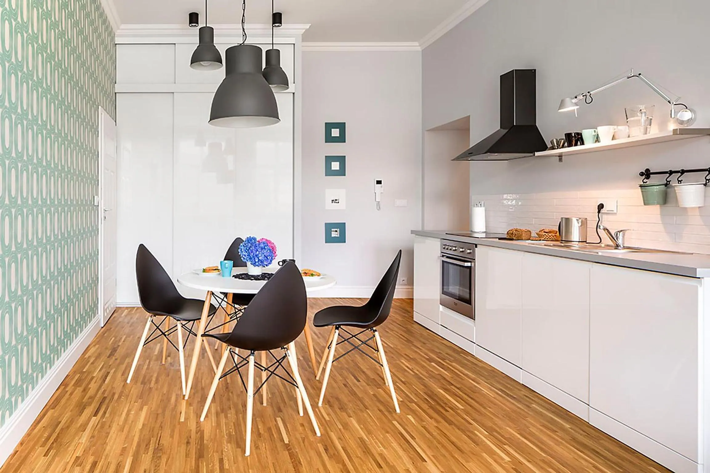 Kitchen or kitchenette in MINT Luxury Apartments at the Main Square