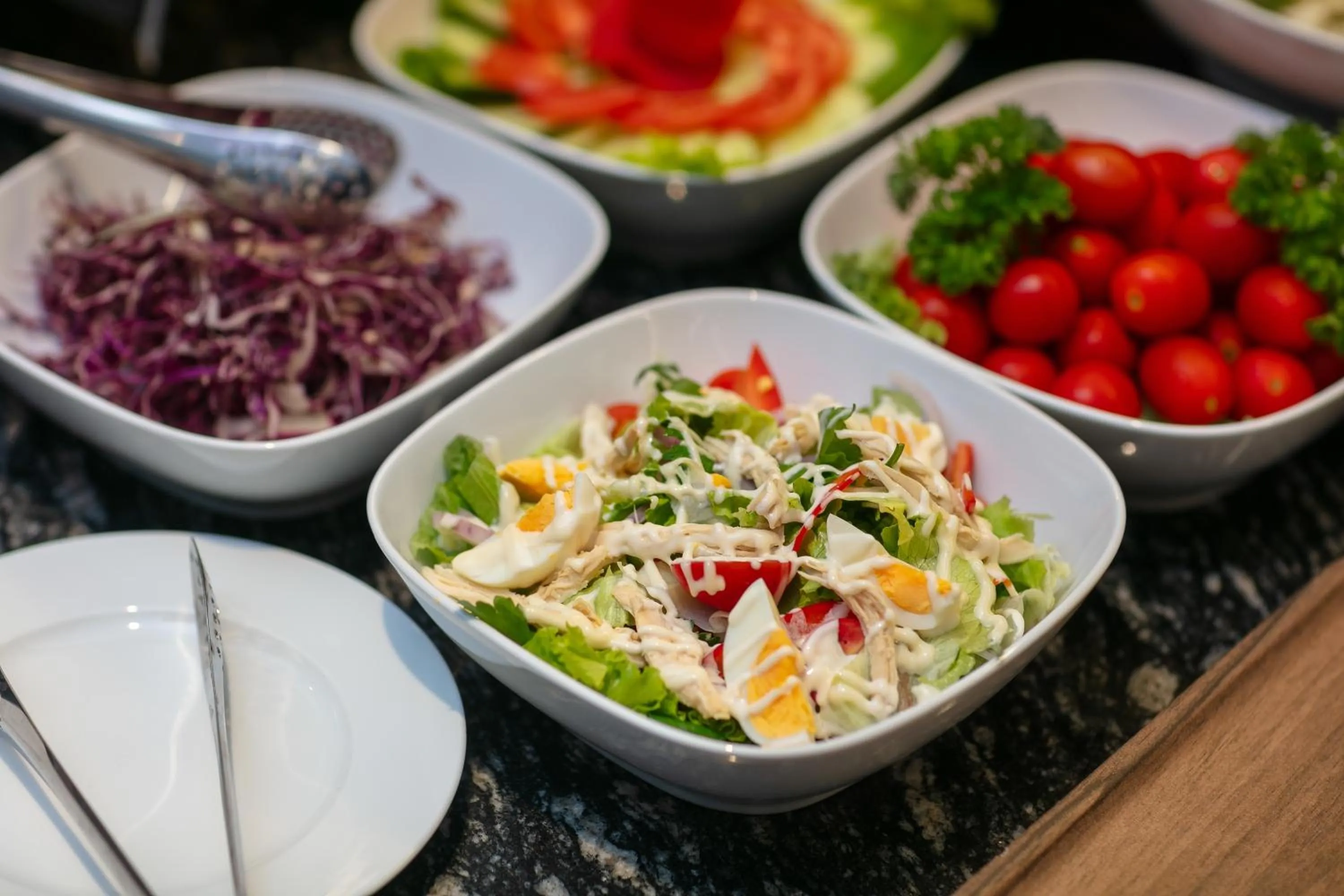 Buffet breakfast in Serene Central Hotel