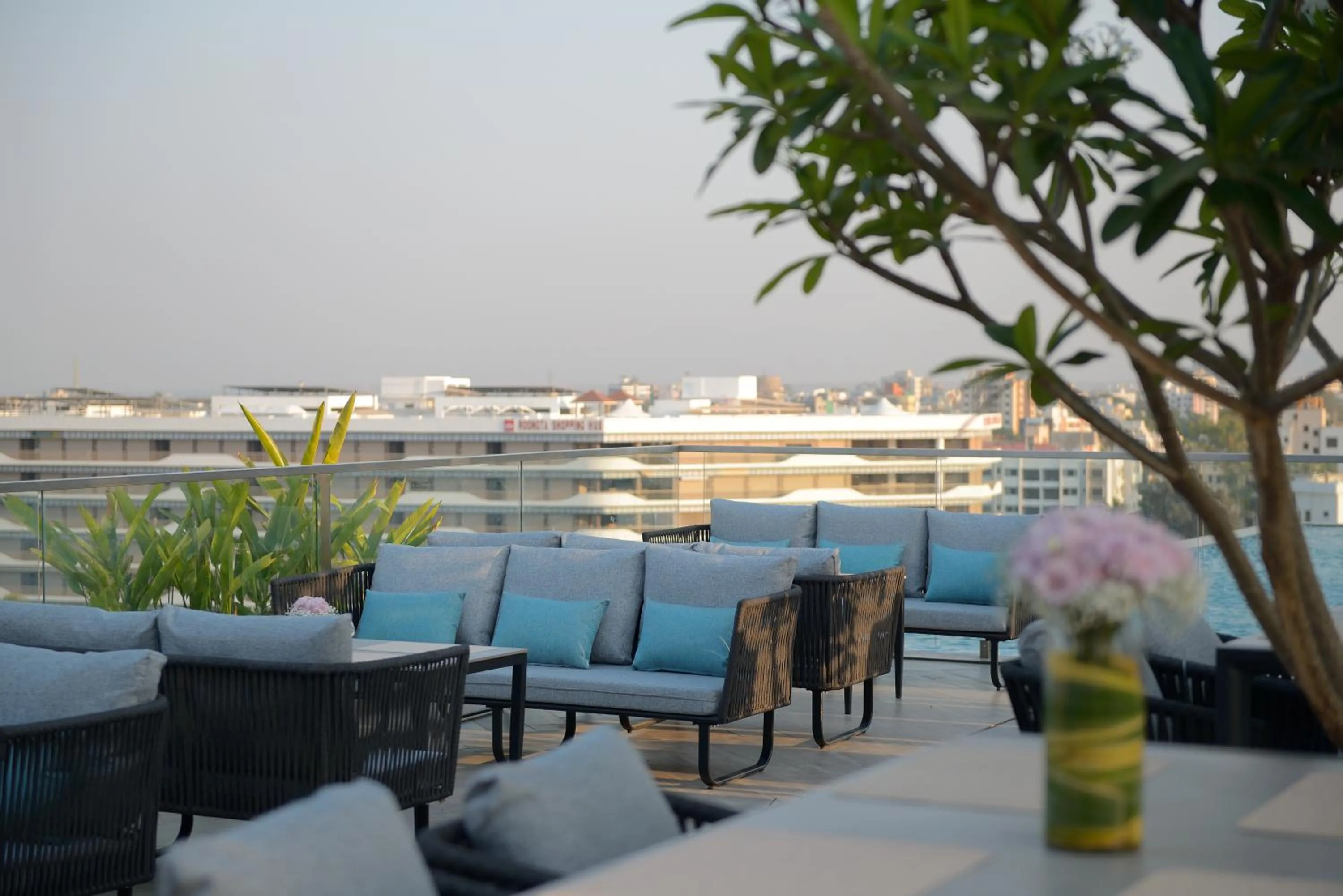 Seating area in Treat Hotel Nashik City Center