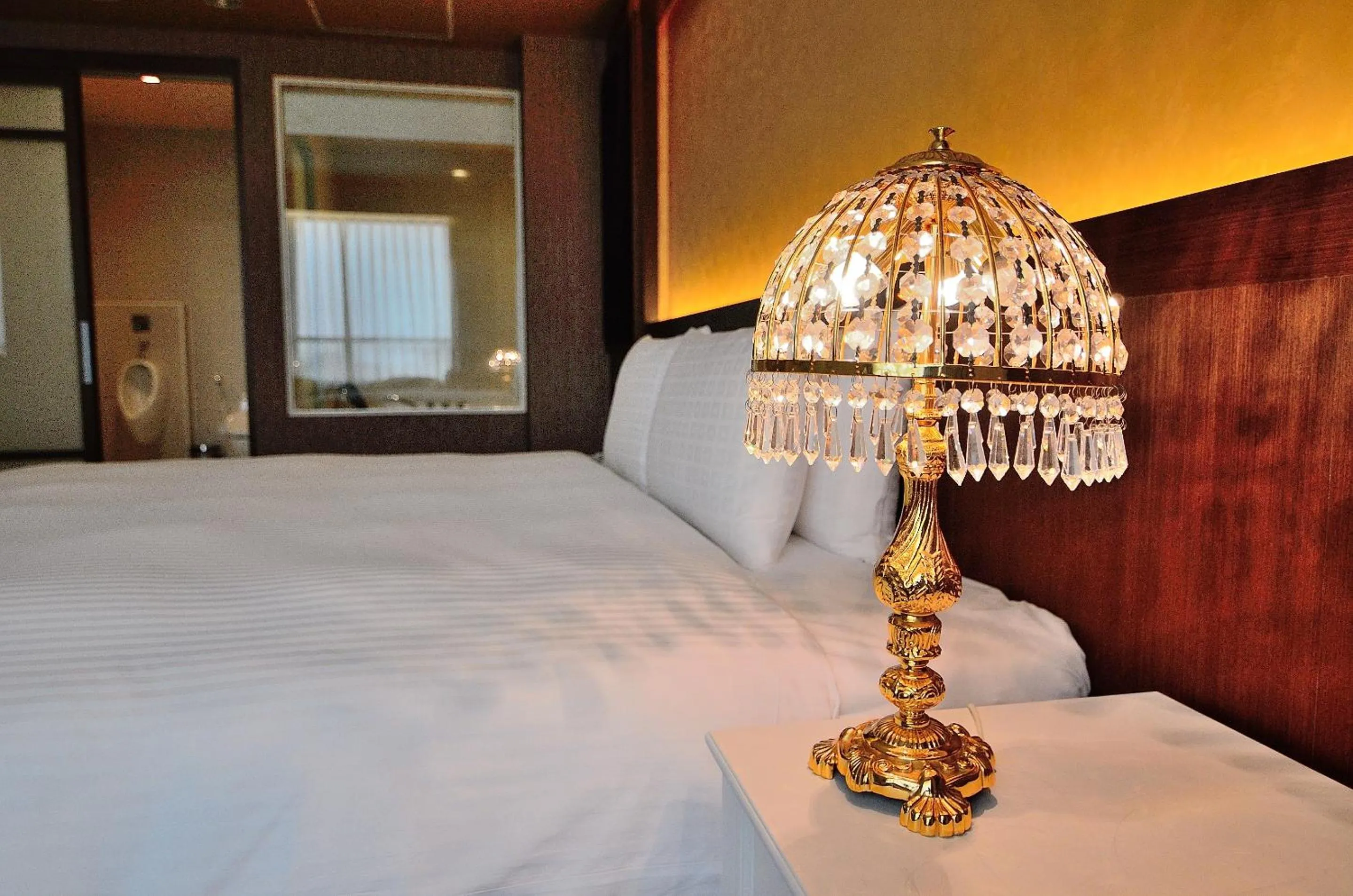 Decorative detail, Bed in Royal Chiayi Hotel