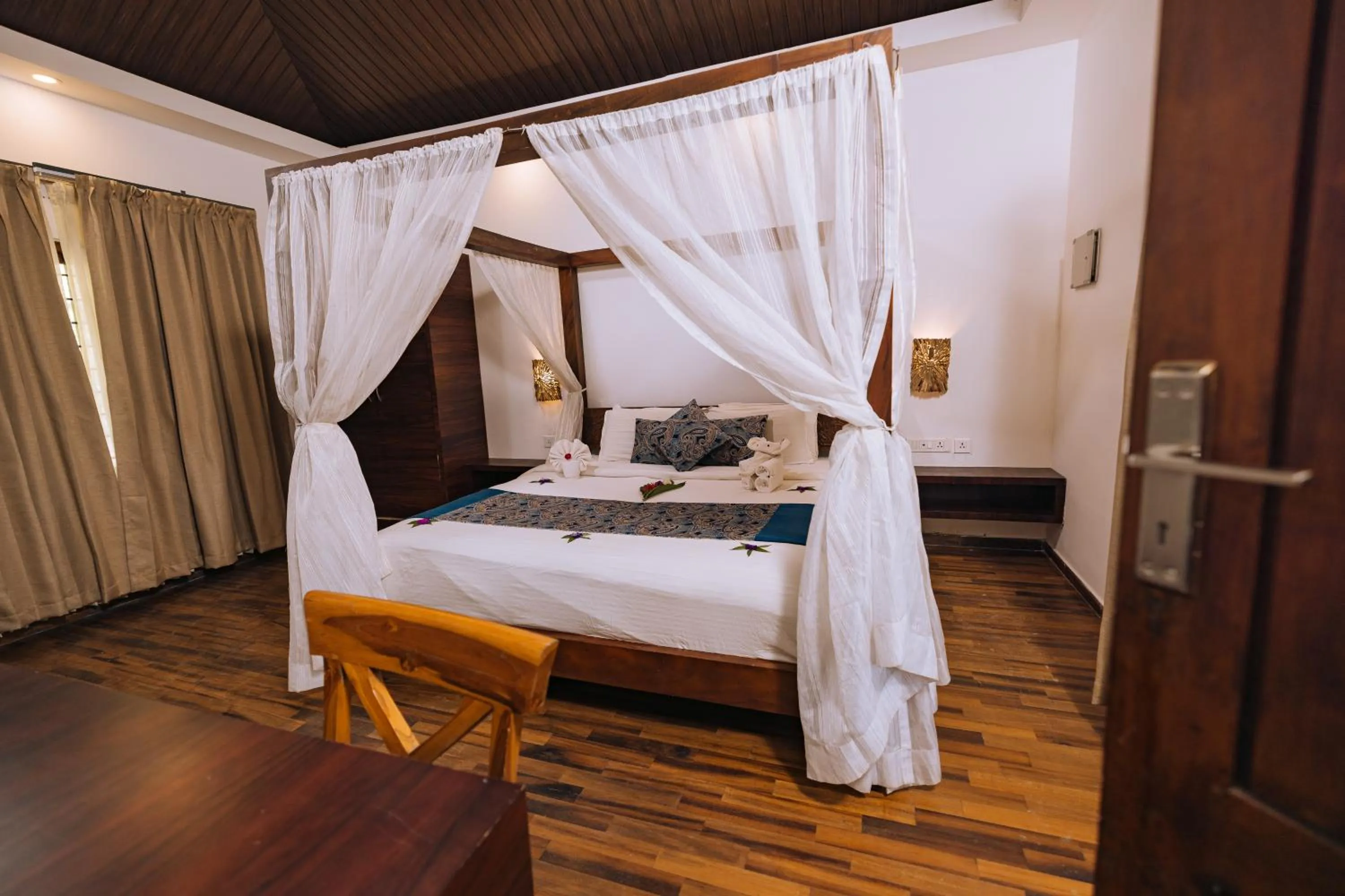 Bed in Elixir Woods Luxury Resort And Spa, Munnar