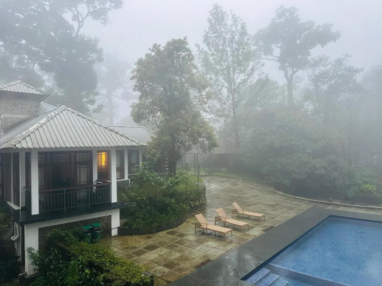 Swimming pool in Elixir Woods Luxury Resort And Spa, Munnar