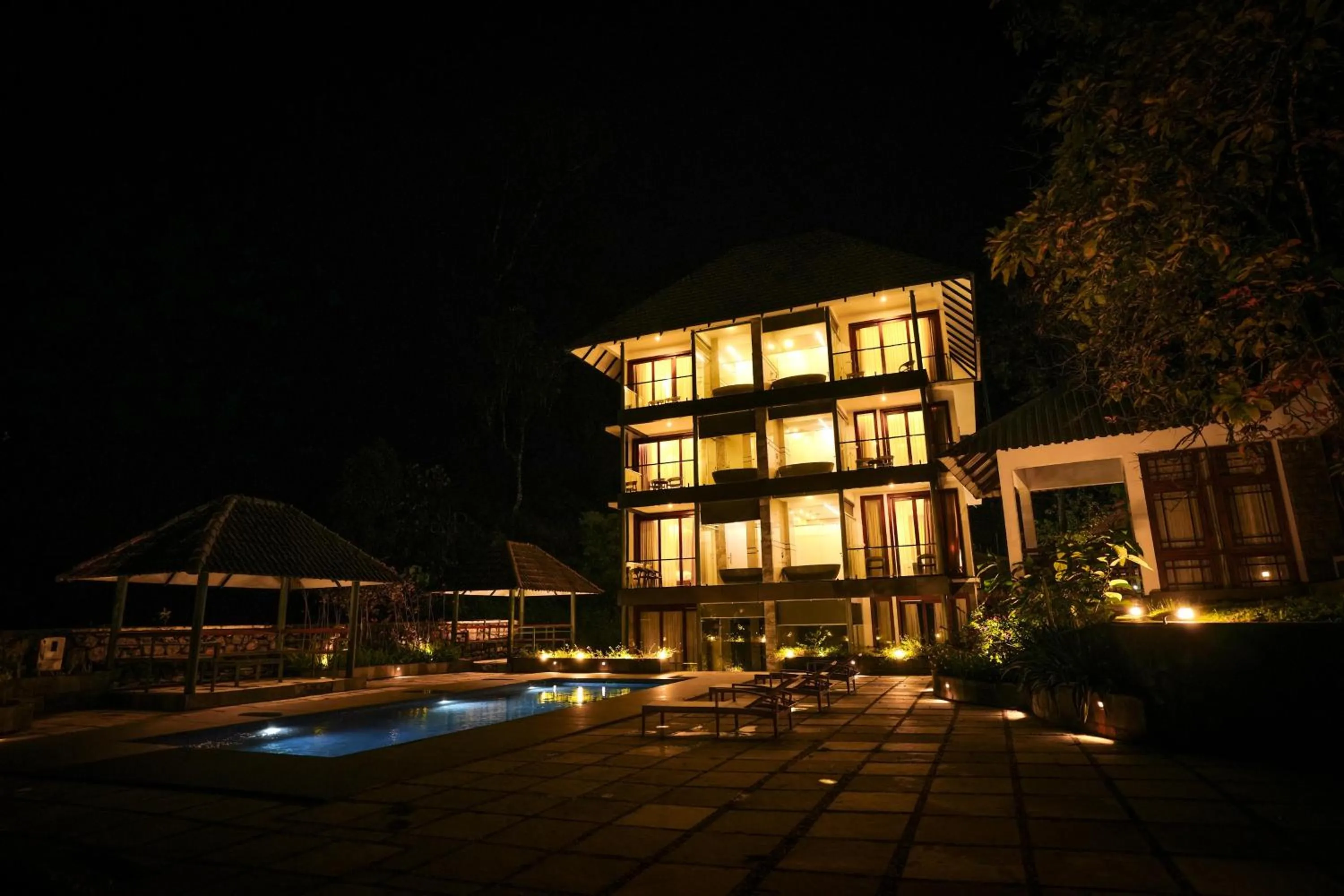 Pool view in Elixir Woods Luxury Resort And Spa, Munnar