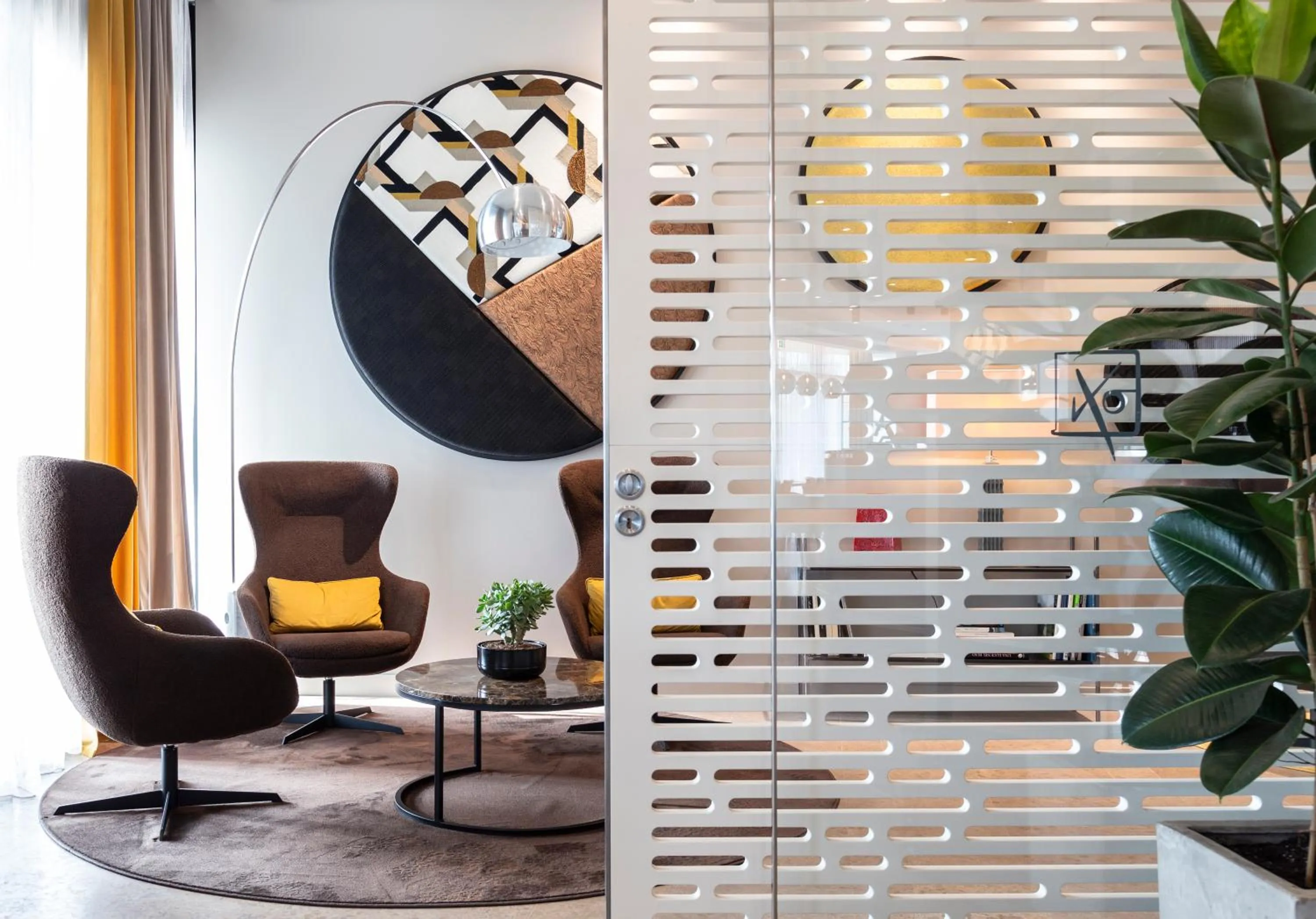 Seating area in Welcome Hotel