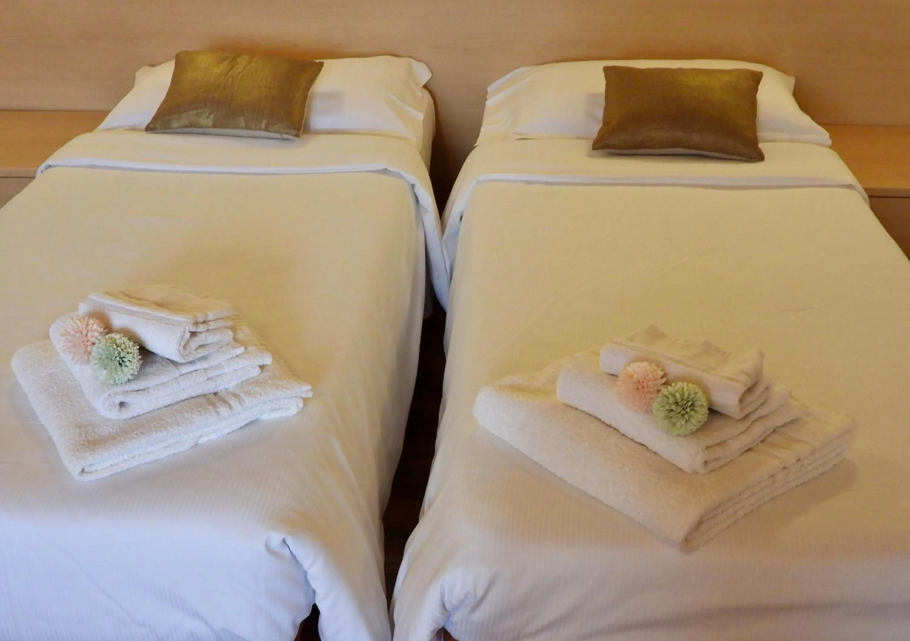 Bed in Hotel Garnì Maffei