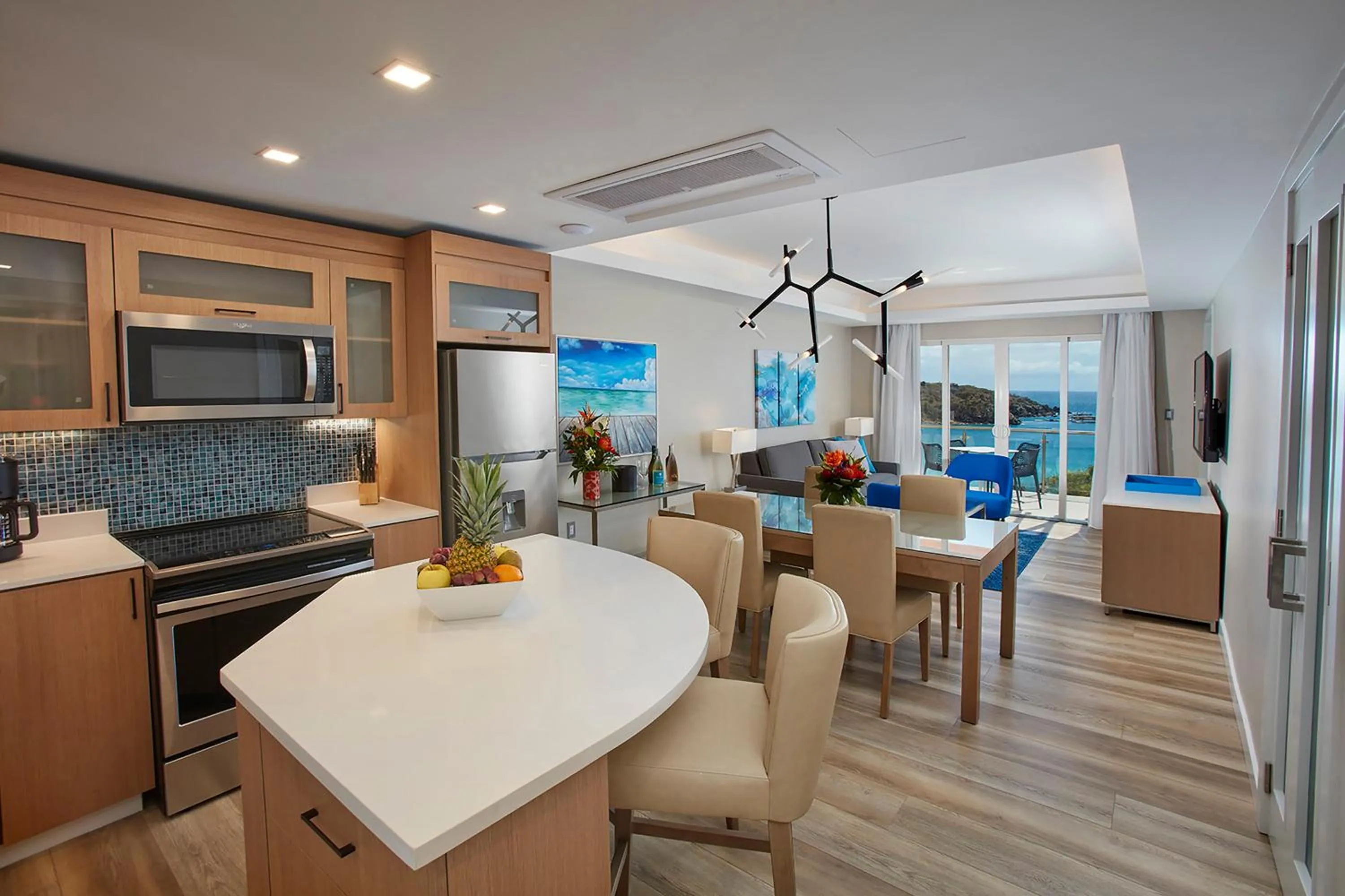 Kitchen or kitchenette in Oceans at Divi Little Bay