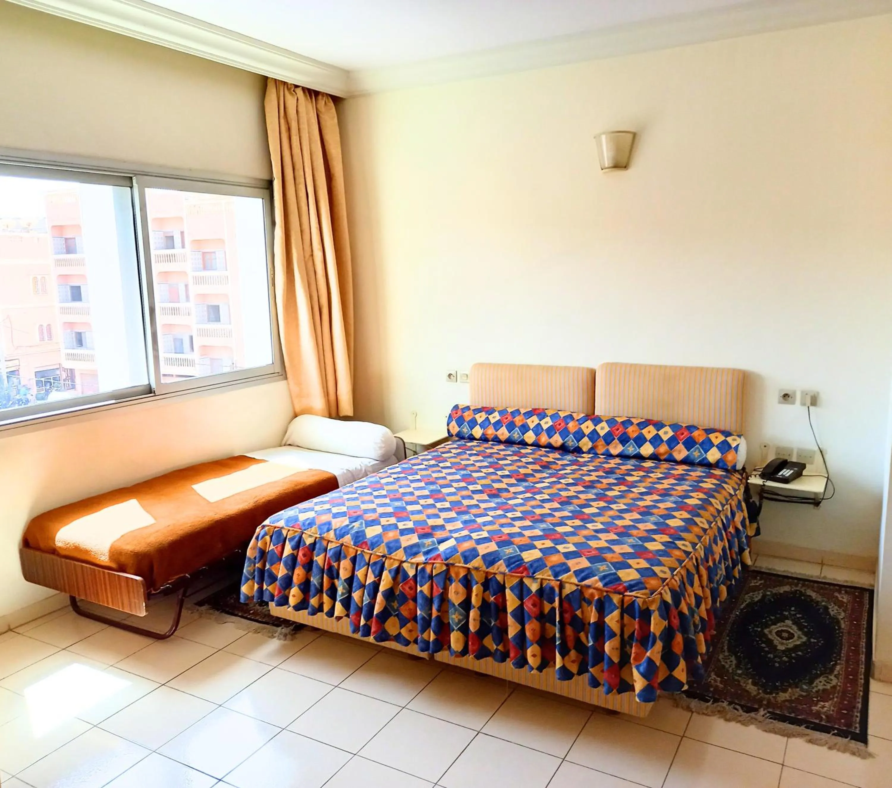 Bed in Hotel Aladarissa Ait Baha