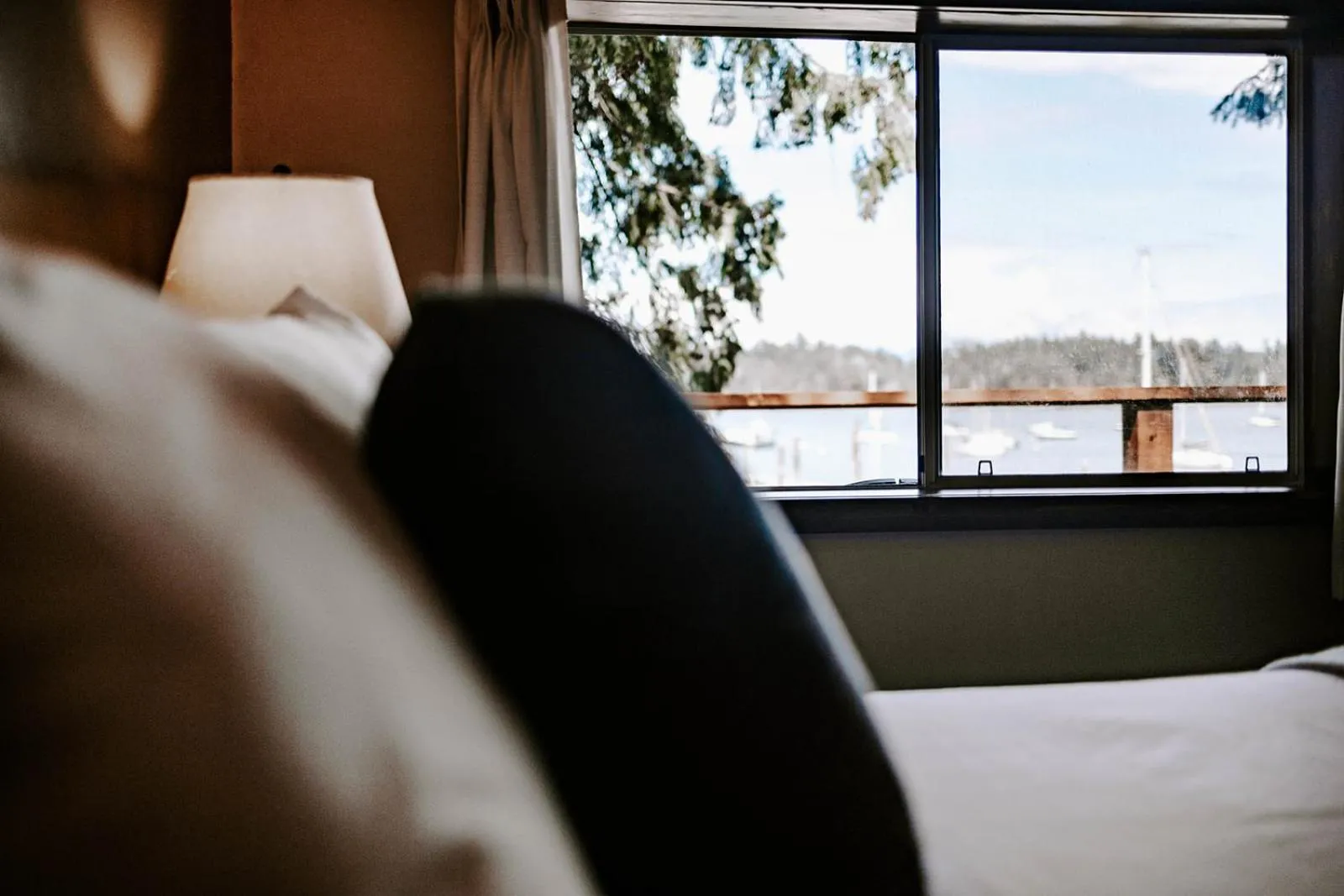 Bed in Page's Resort & Marina